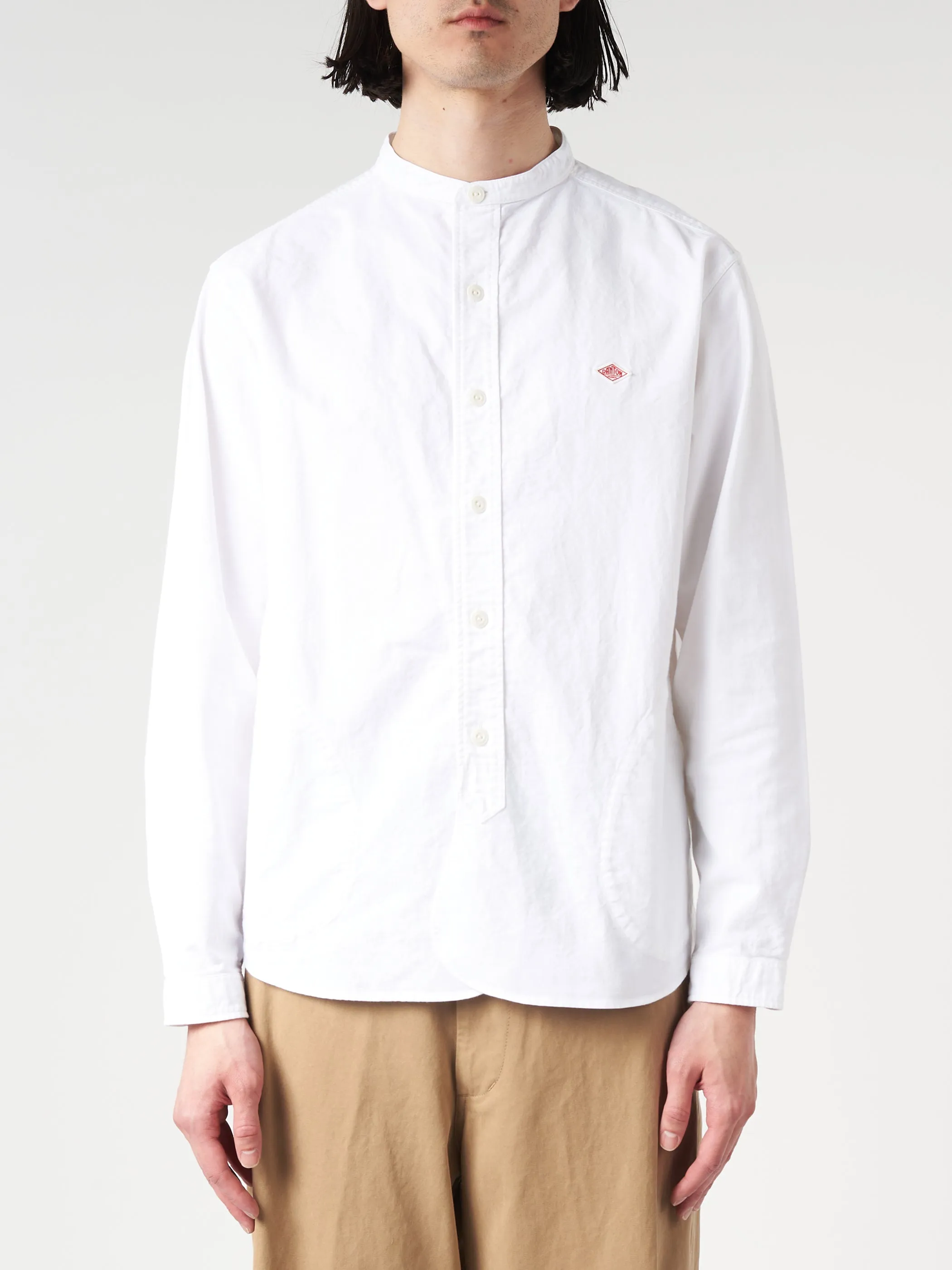 Oxford Band Collar L/S Shirt sold by gravitypope