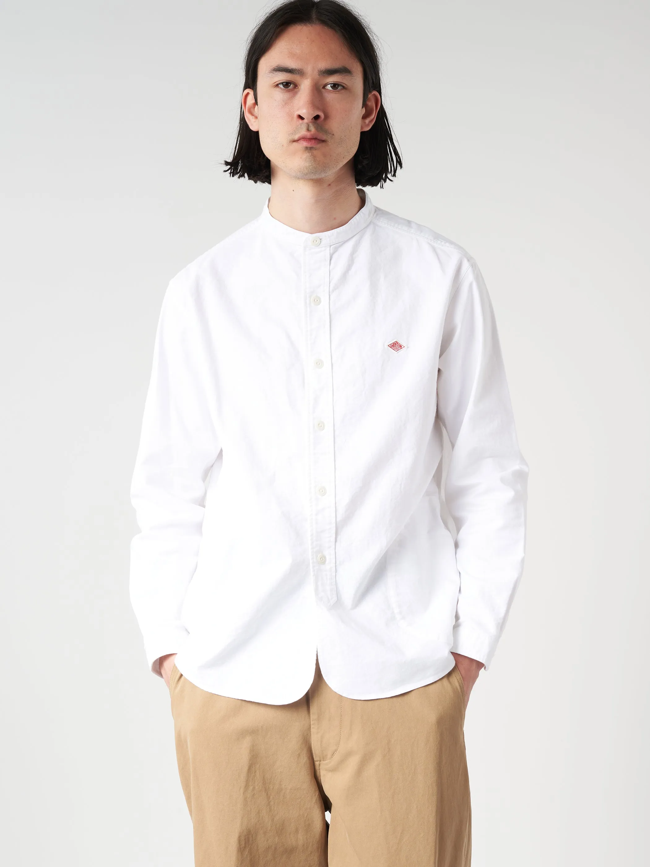 Oxford Band Collar L/S Shirt sold by gravitypope product image thumbnail 4