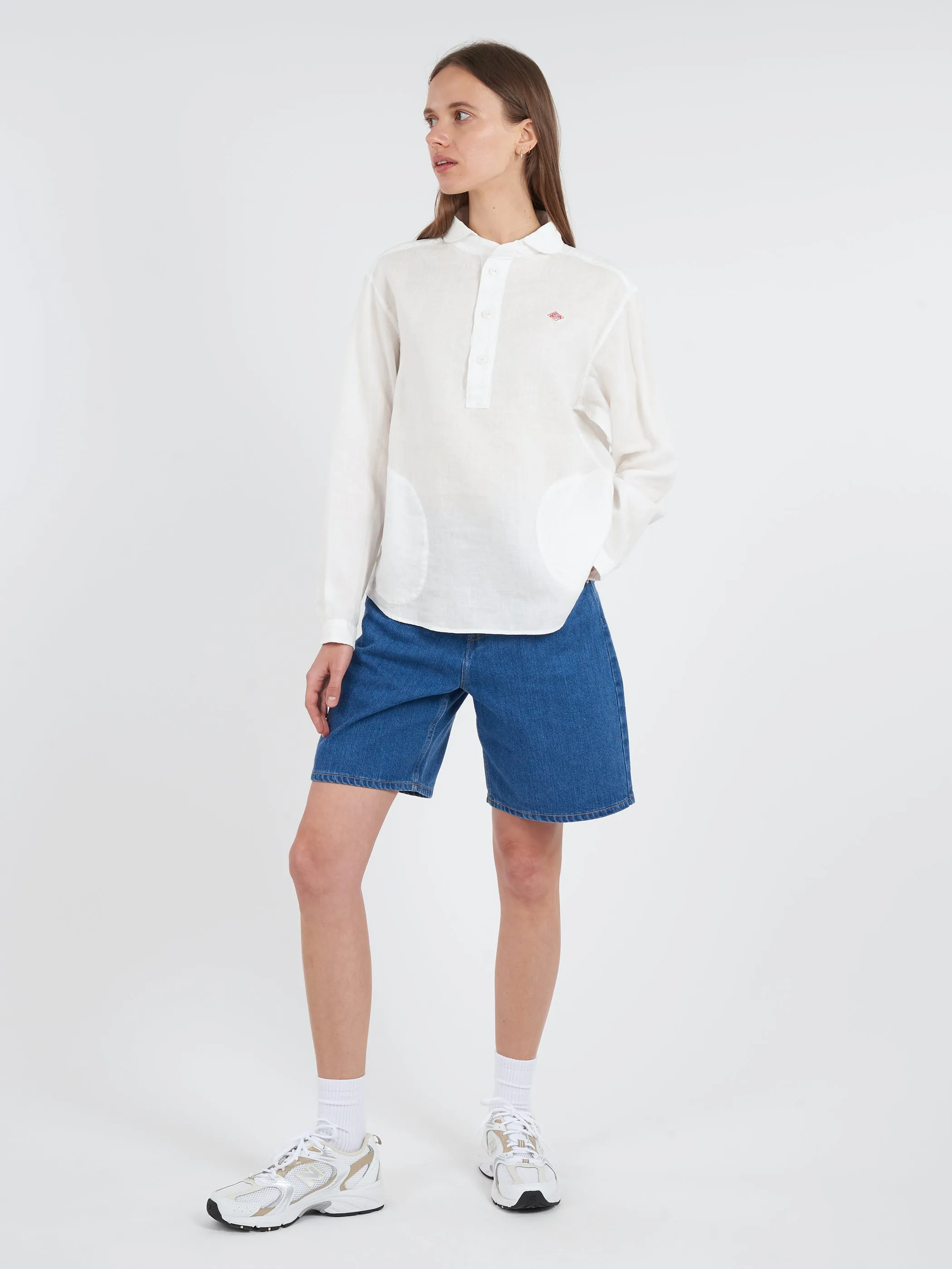 Women's Round Collar Pullover L/S Shirt sold by gravitypope product image thumbnail 4