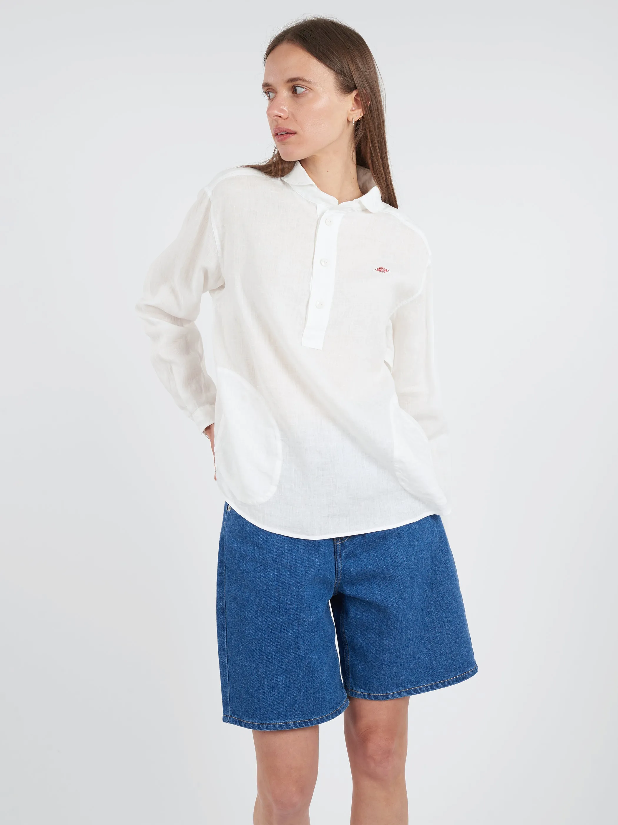 Women's Round Collar Pullover L/S Shirt sold by gravitypope product image thumbnail 2