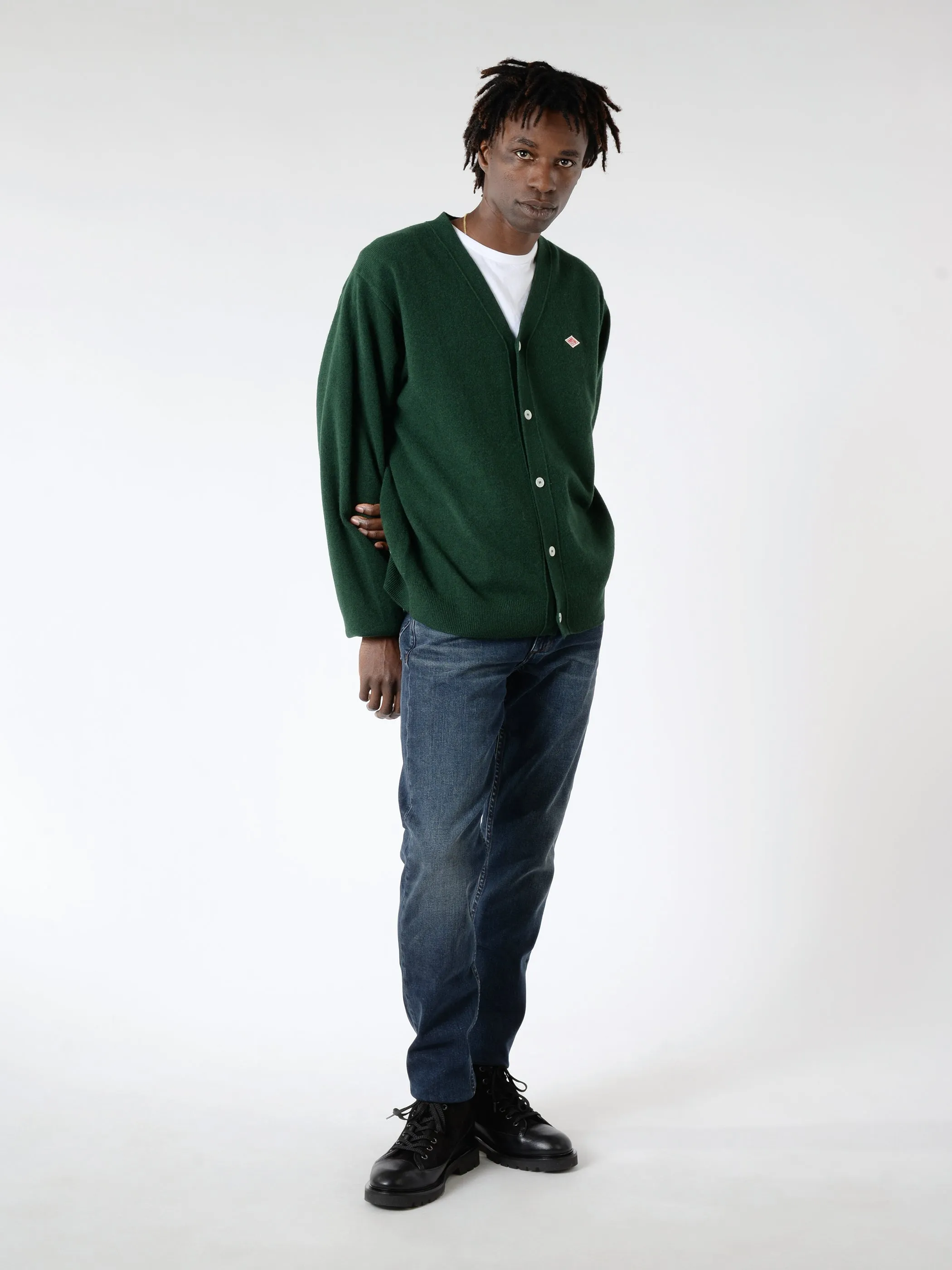 Lambswool V-Neck Cardigan sold by gravitypope product image thumbnail 2