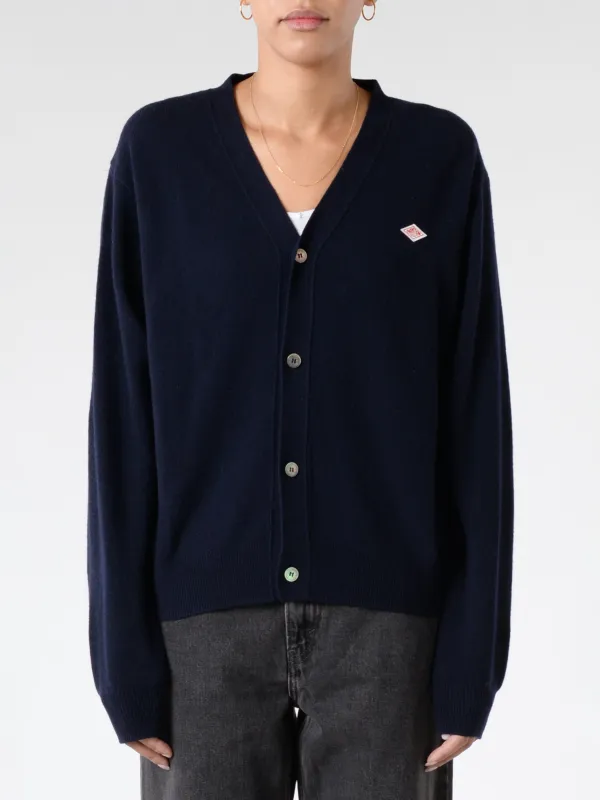 Women's Lambswool V-Neck Knit Cardigan made by gravitypope