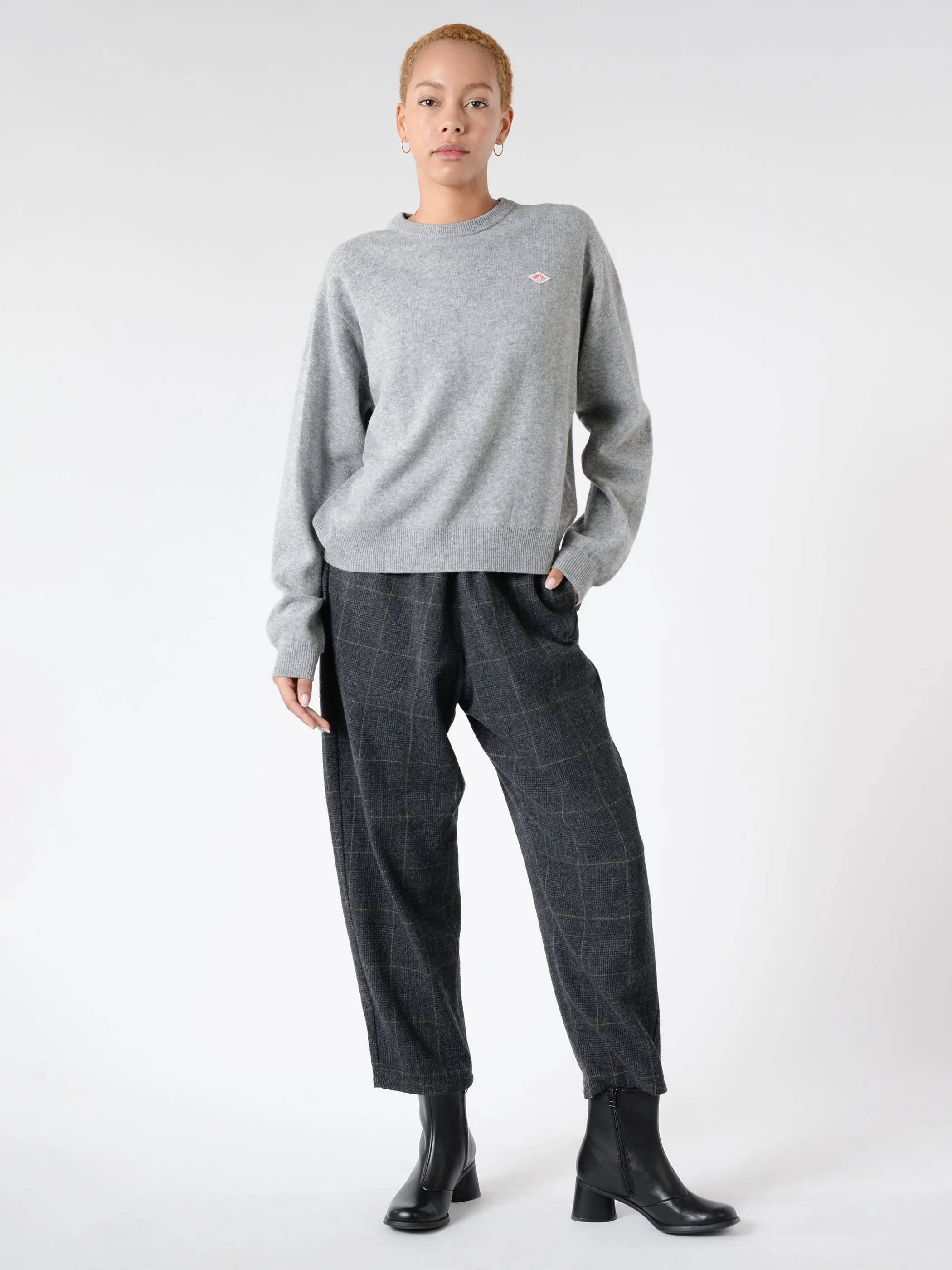 Women's Lambswool Crew Neck Knit Pullover sold by gravitypope product image thumbnail 2