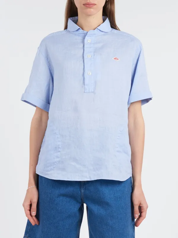 Linen Round Collar Shirt sold by gravitypope