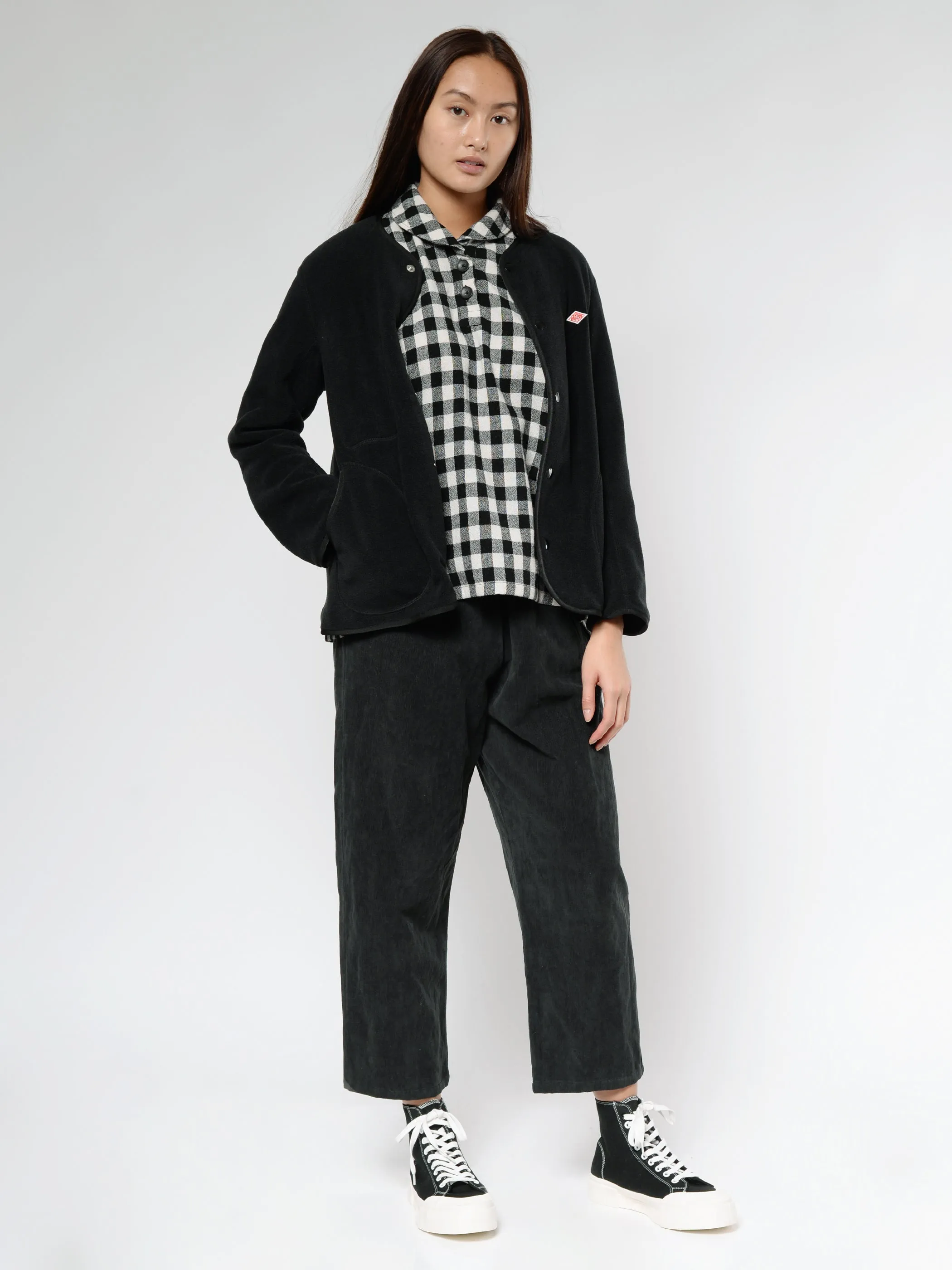 Women's Collarless Fleece Jacket sold by gravitypope product image thumbnail 3