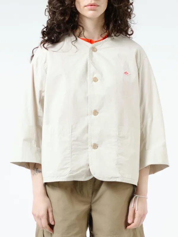 Women's Cotton Weather Collarless Short Jacket sold by gravitypope