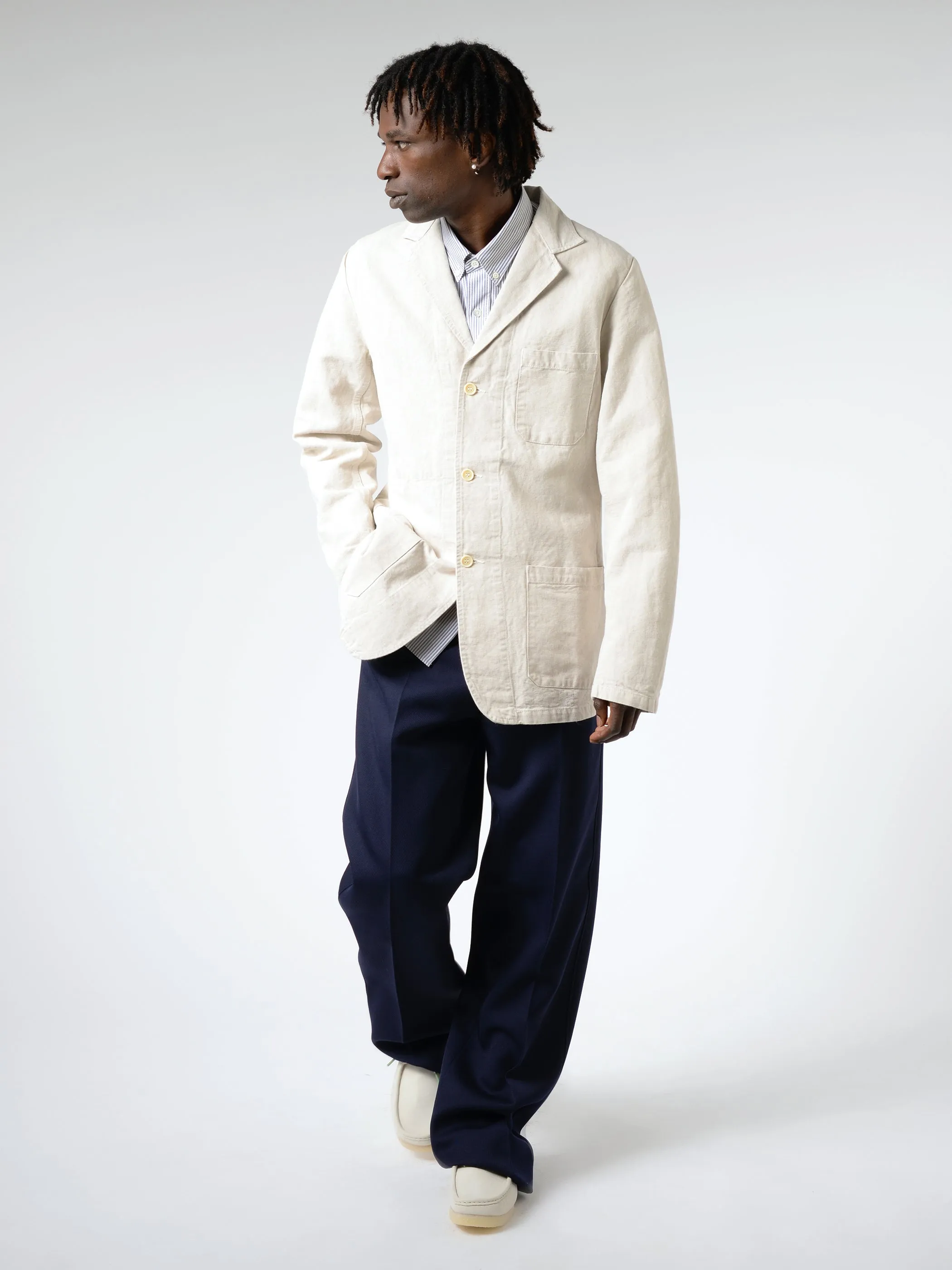 Hopsack-Style Workwear Blazer sold by gravitypope product image thumbnail 2