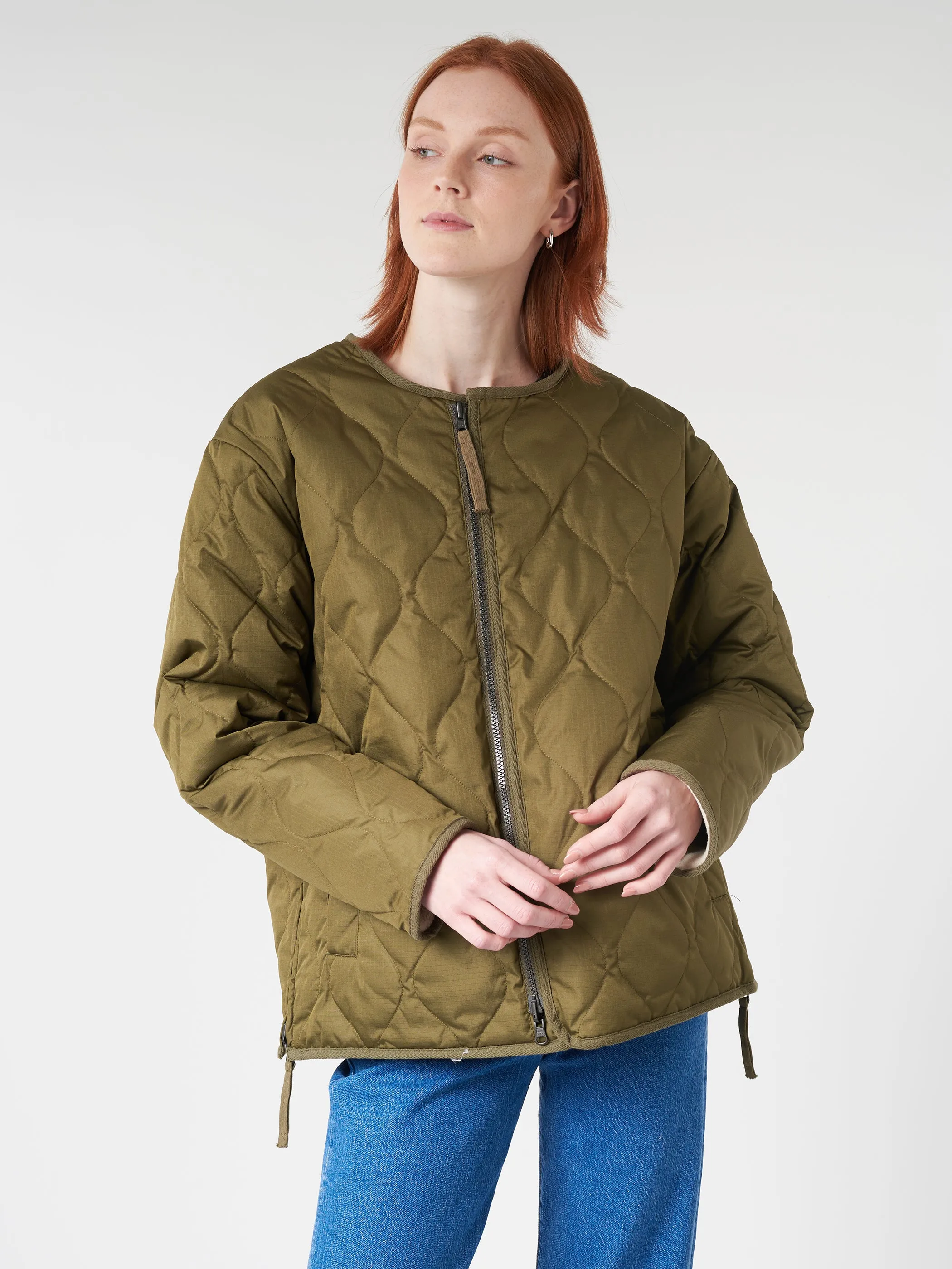 Military Reversible Crew Neck Down Jacket sold by gravitypope product image thumbnail 4