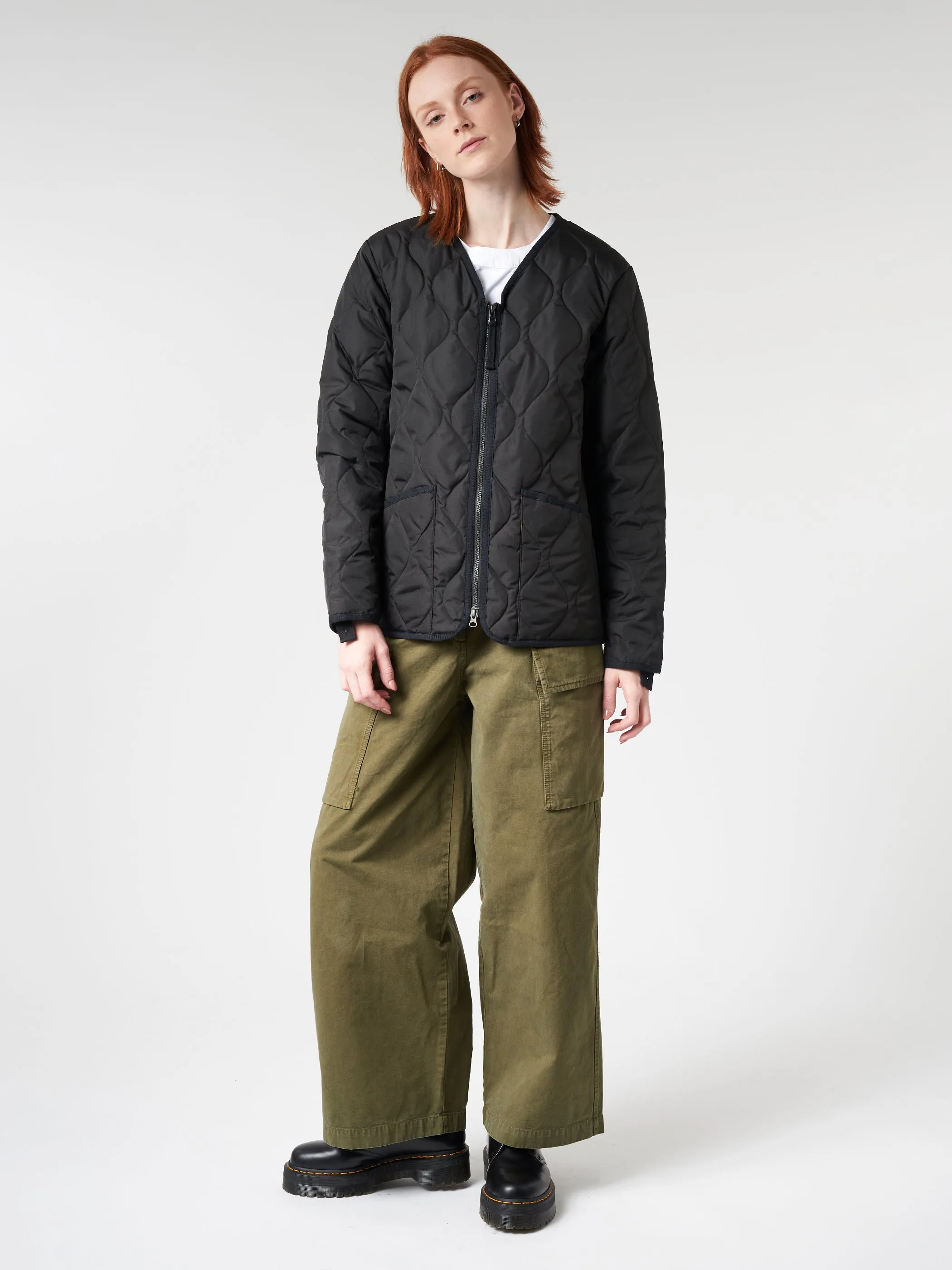 Military Zip V-Neck Down Jacket sold by gravitypope product image thumbnail 2