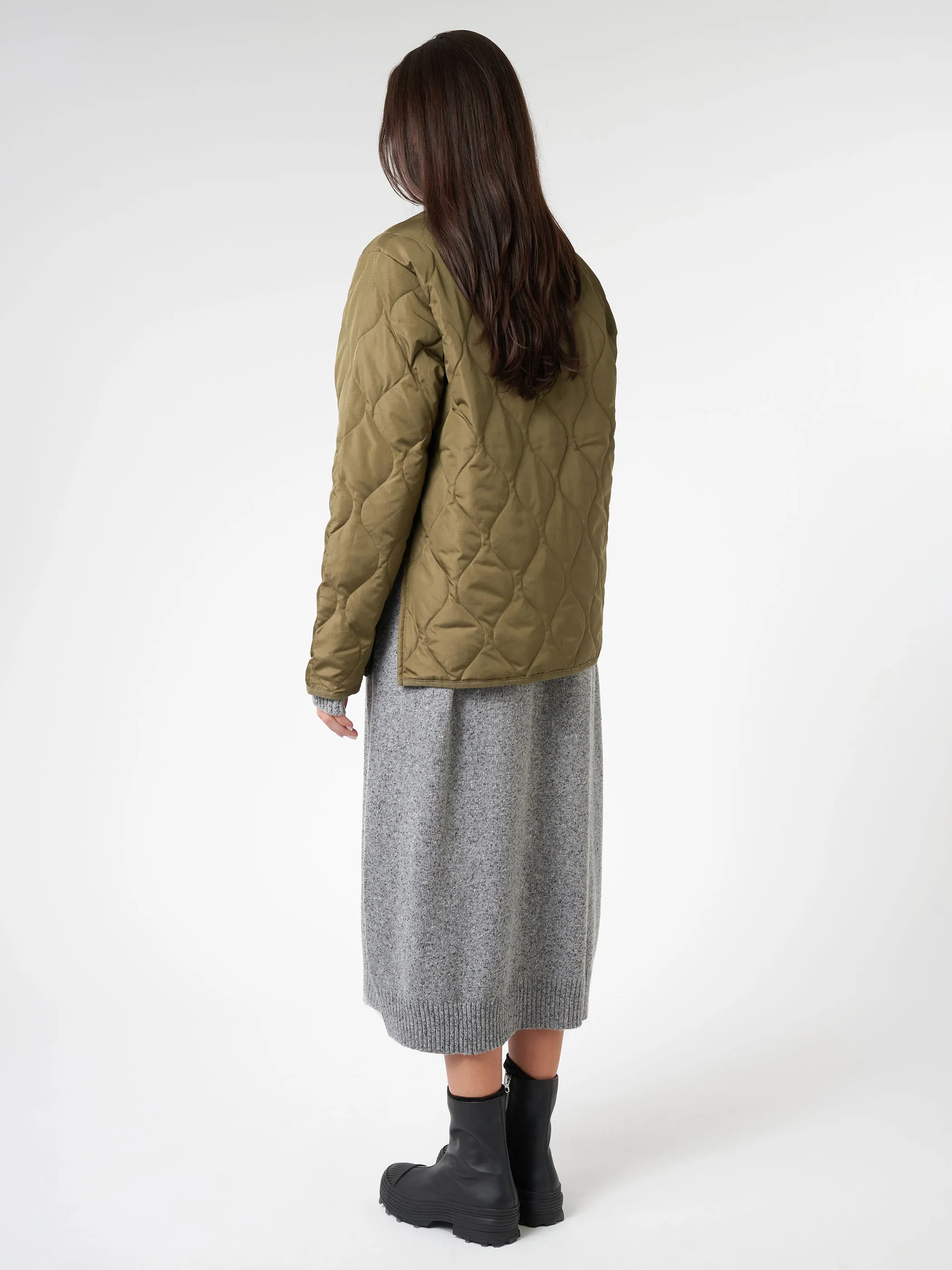 Military Zip V-Neck Down Jacket sold by gravitypope product image thumbnail 3