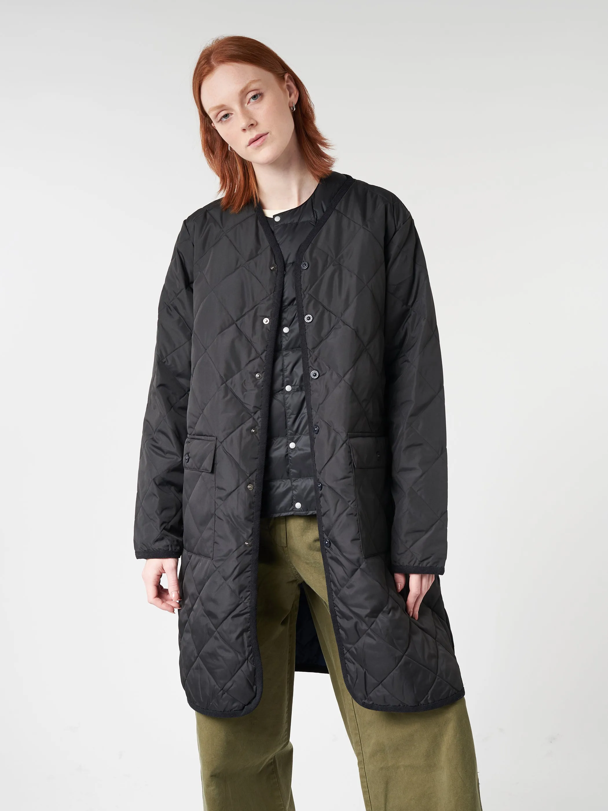 Piping V-Neck Long Cardigan sold by gravitypope product image thumbnail 4