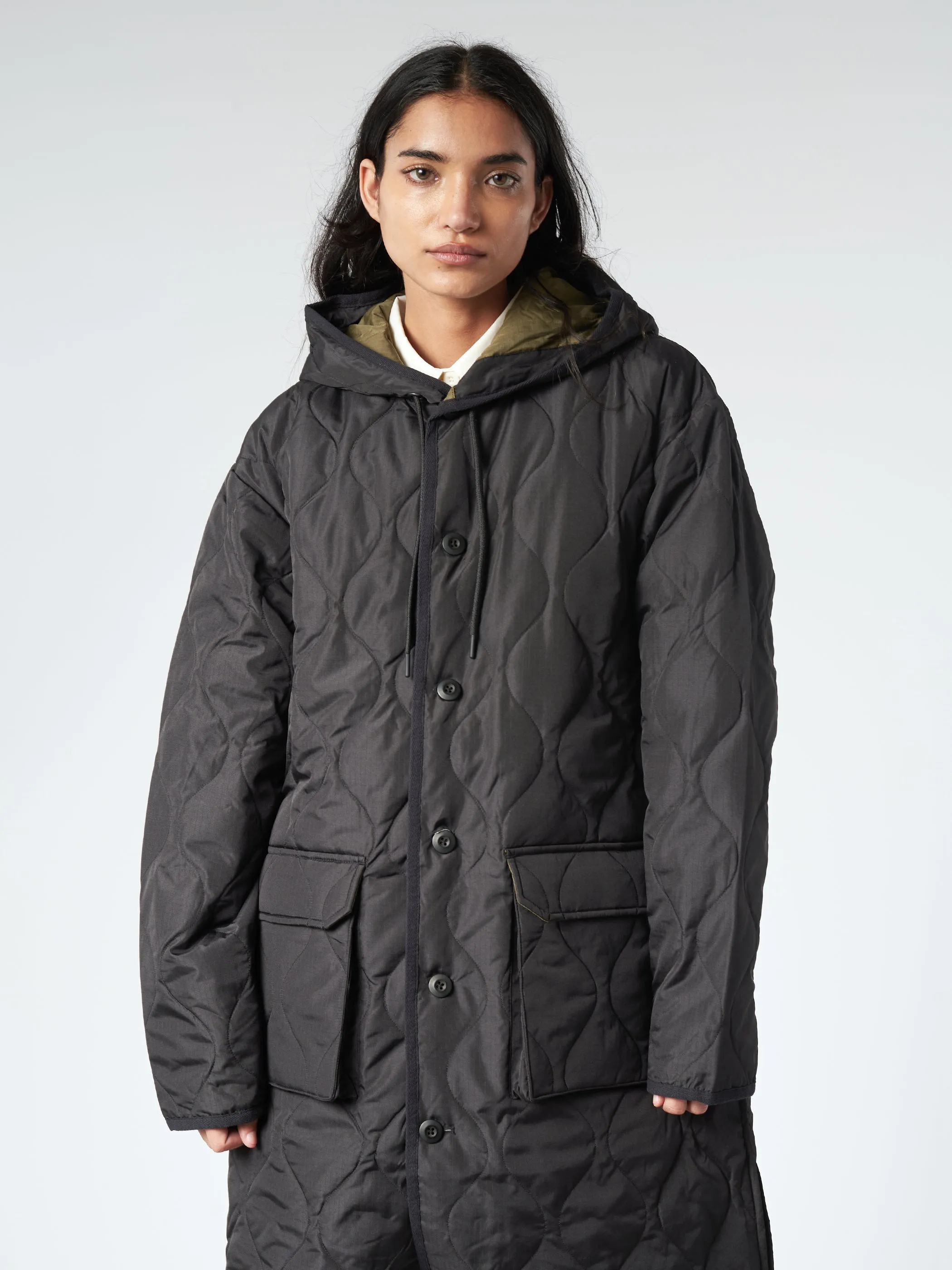 Military Hood Long Down Coat sold by gravitypope product image thumbnail 2