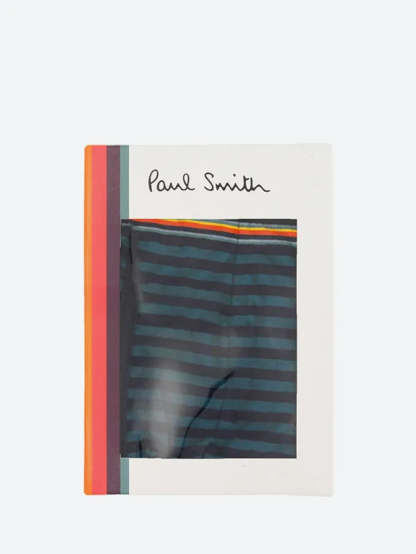 Green And Navy Stripe Low-Rise Boxer Briefs sold by gravitypope