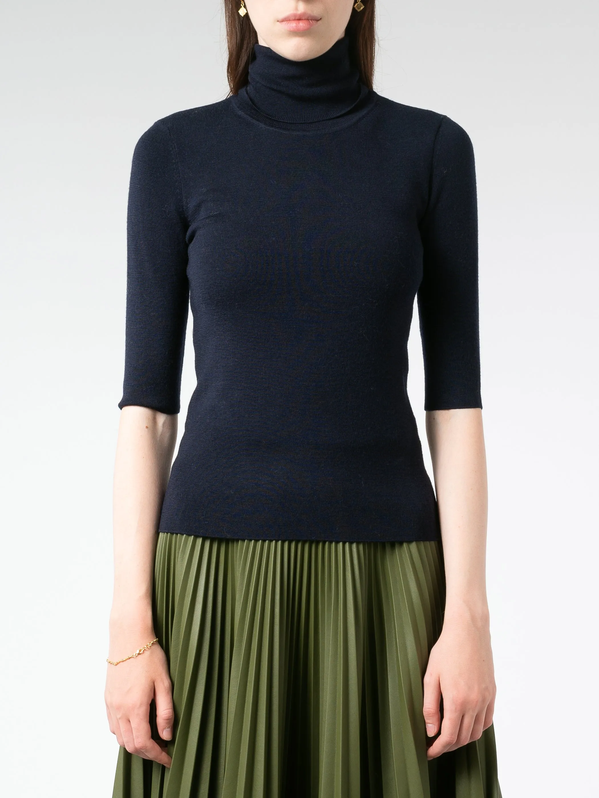 Merino Elbow Sleeve Top sold by gravitypope