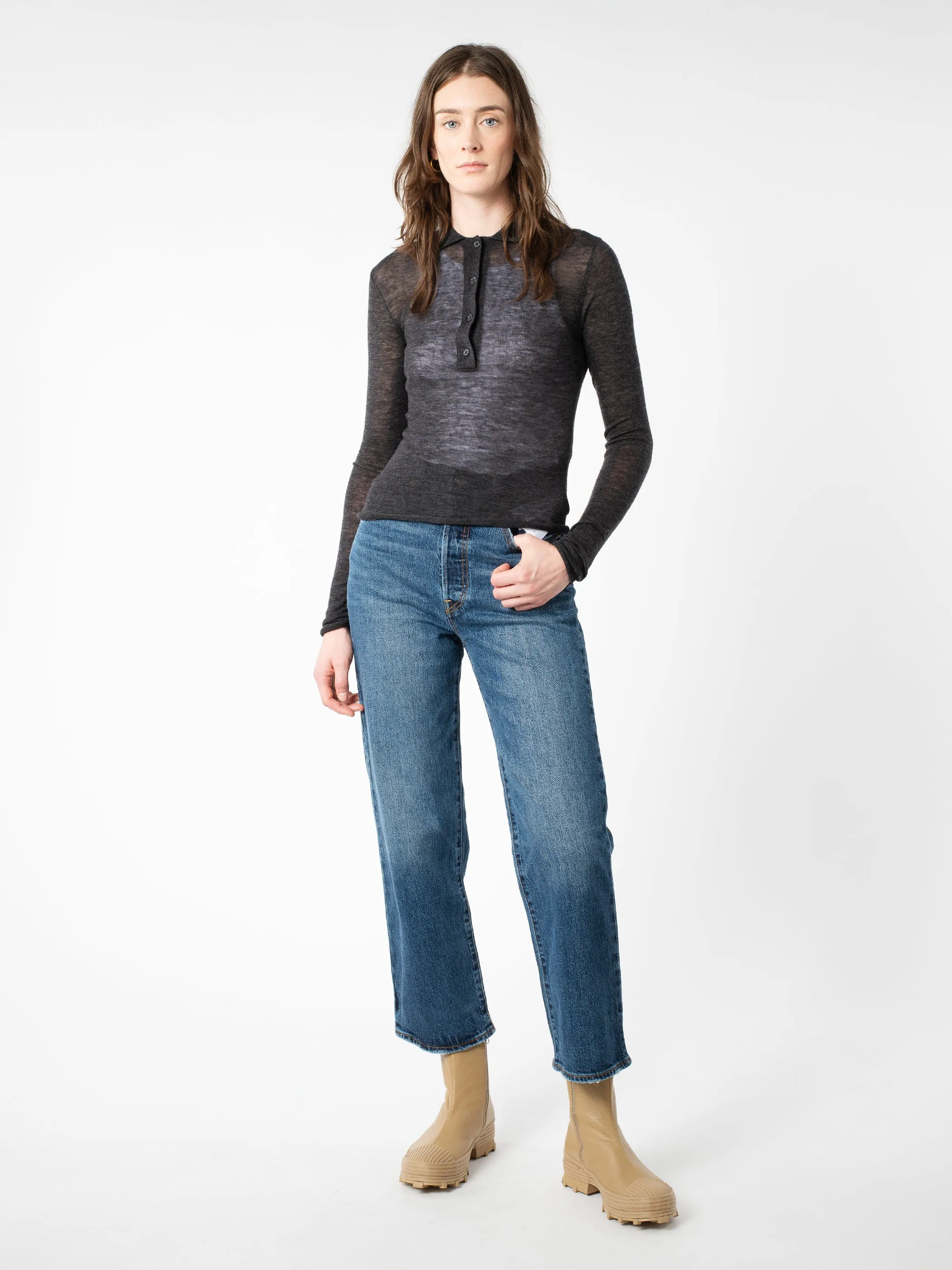 Knit Polo Sweater sold by gravitypope product image thumbnail 2