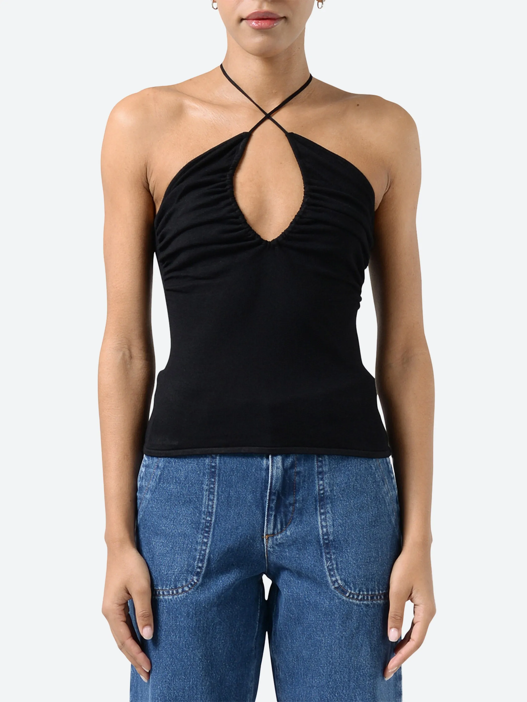 Knit Drawstring Cami sold by gravitypope