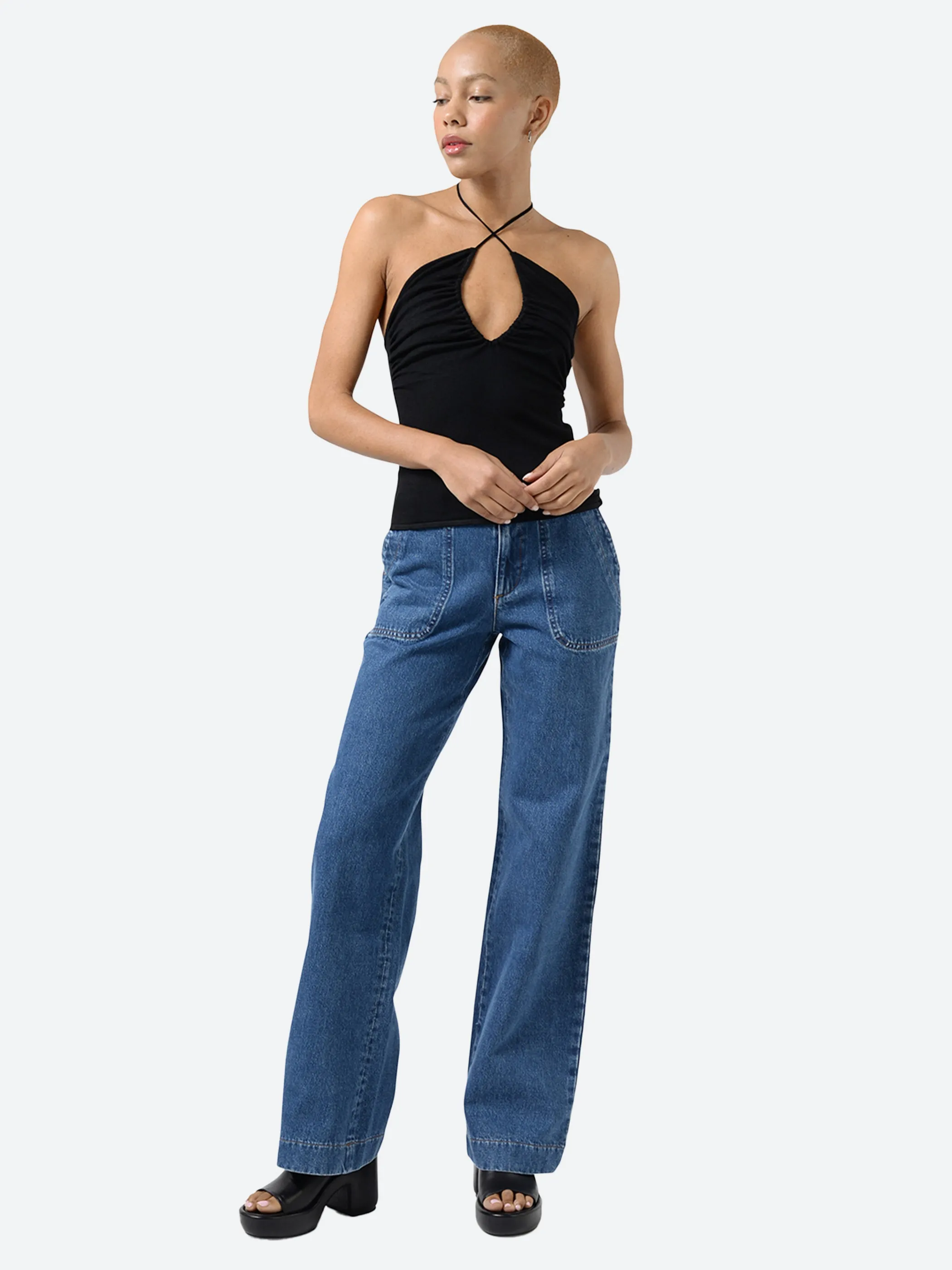 Knit Drawstring Cami sold by gravitypope product image thumbnail 2