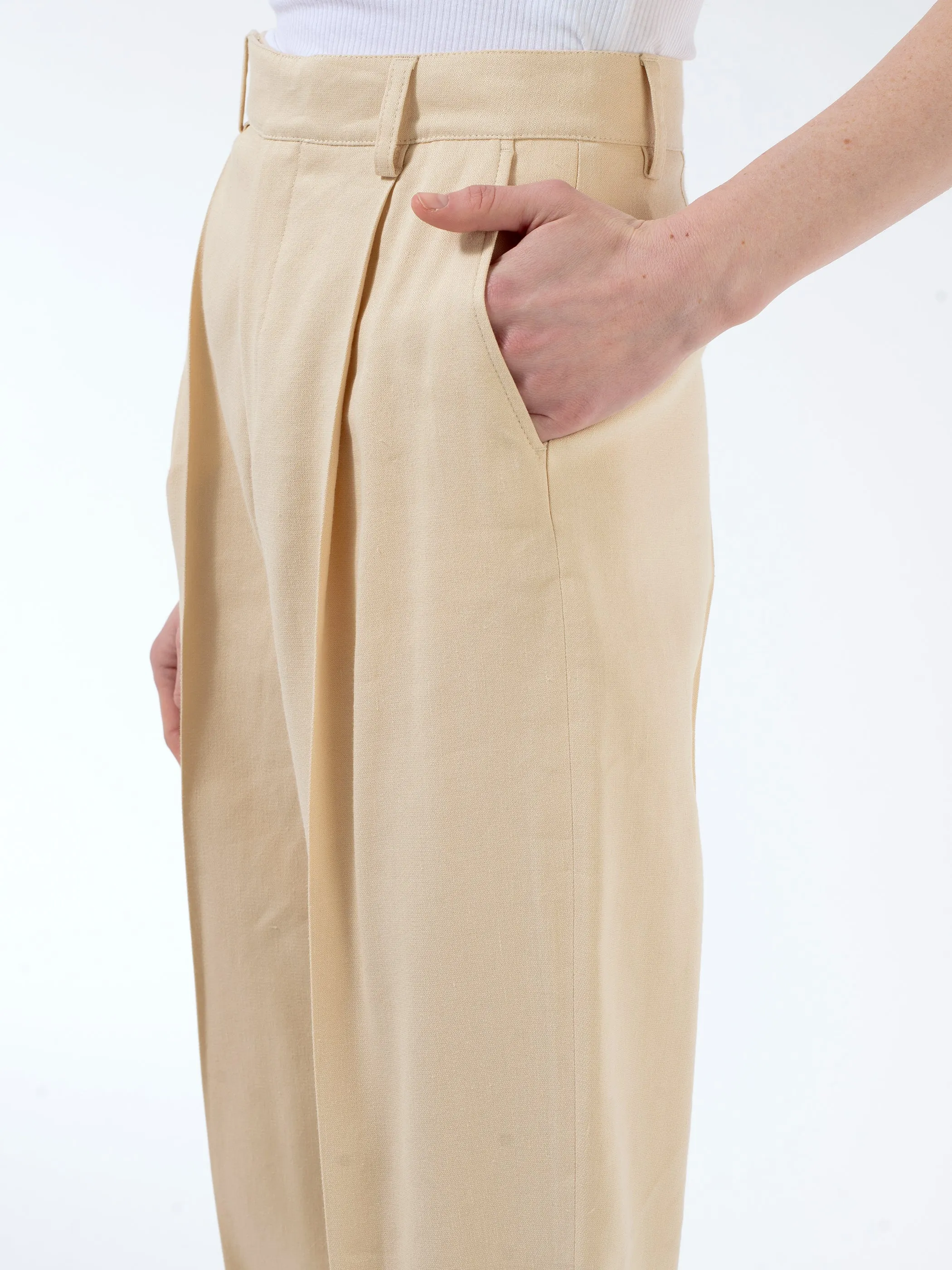Julie Linen Trousers sold by gravitypope product image thumbnail 4