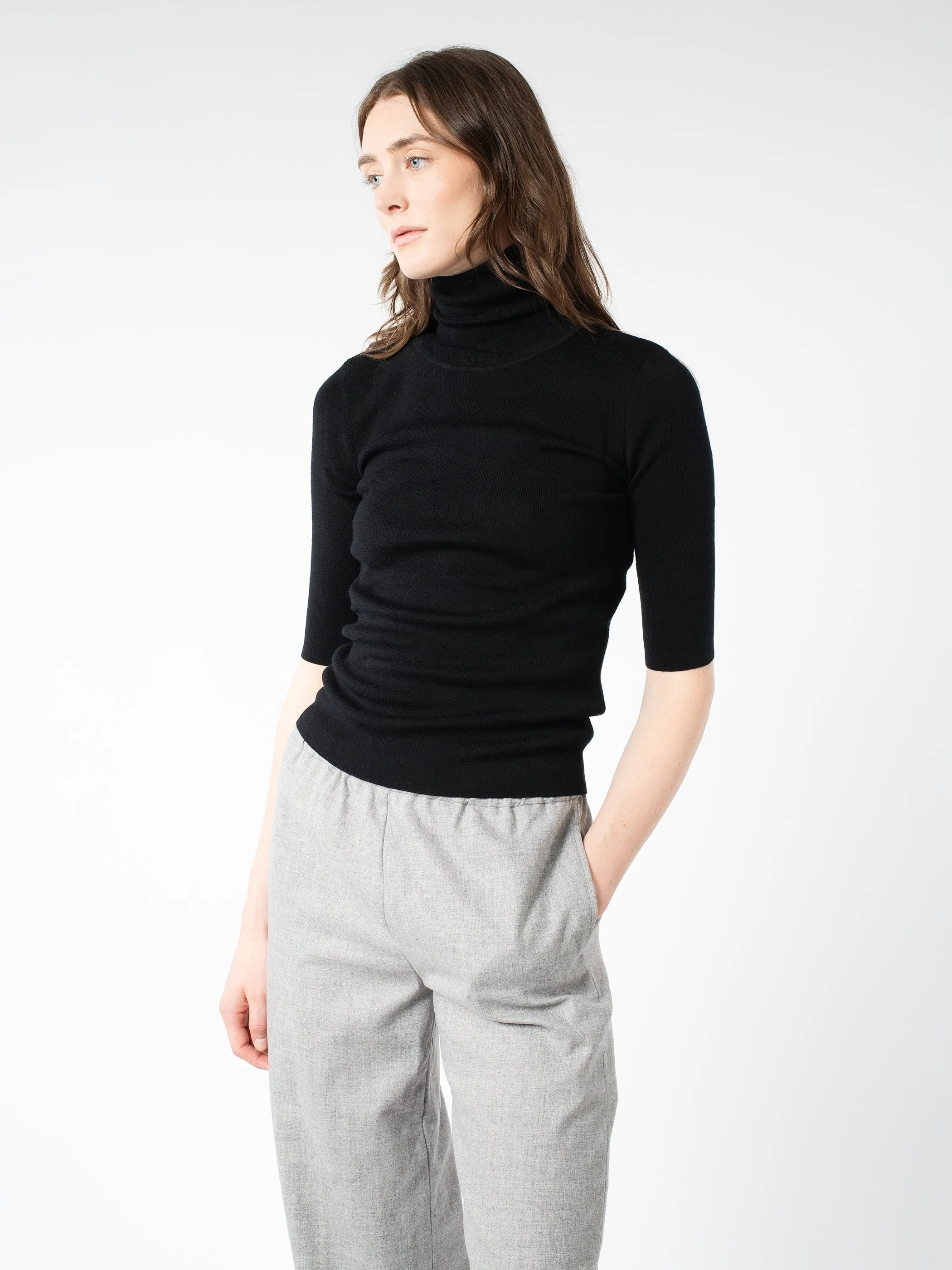 Merino Elbow Sleeve Top sold by gravitypope product image thumbnail 4