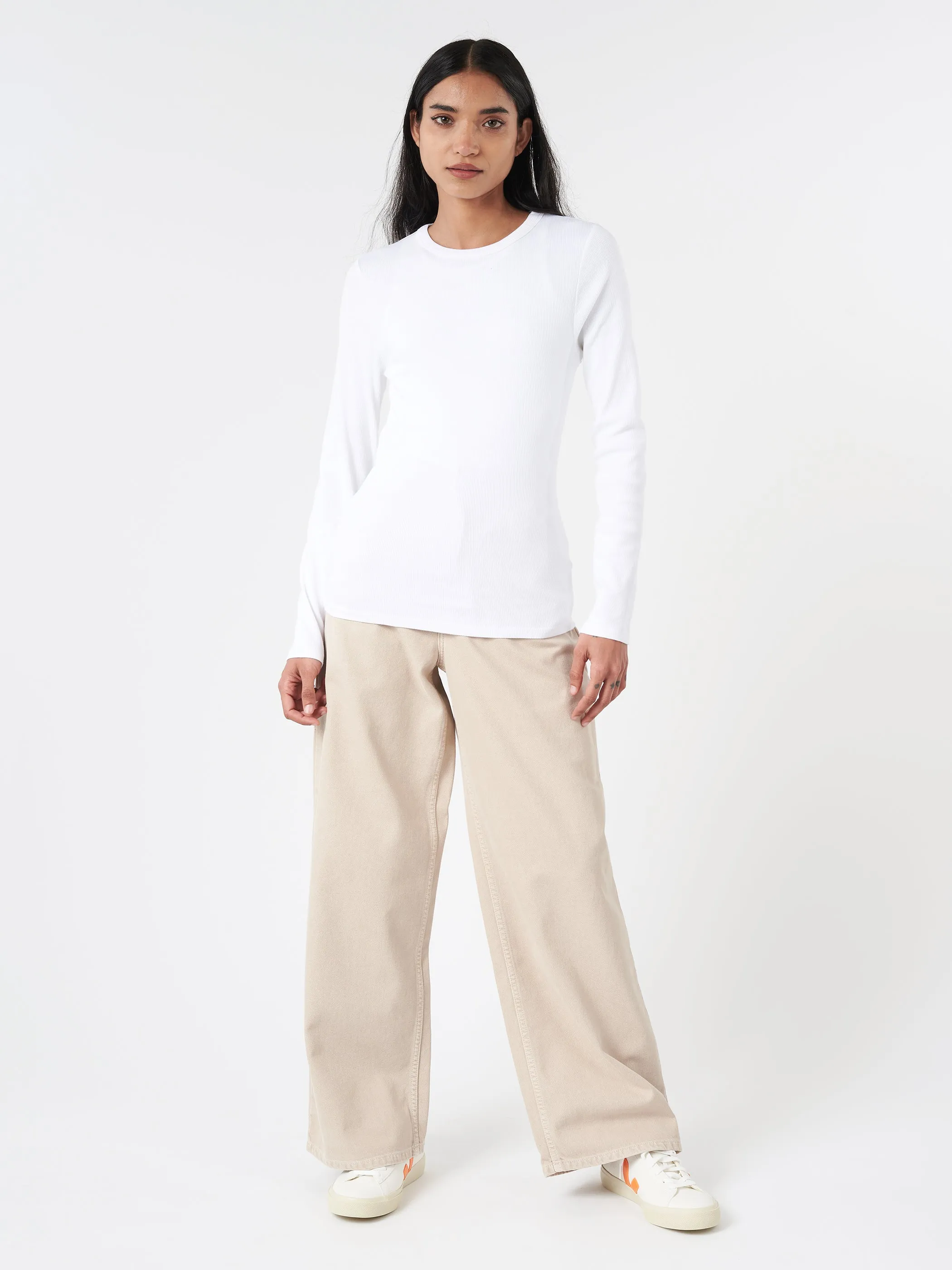 Women Organic Rib Long Sleeve Tee sold by gravitypope product image thumbnail 4