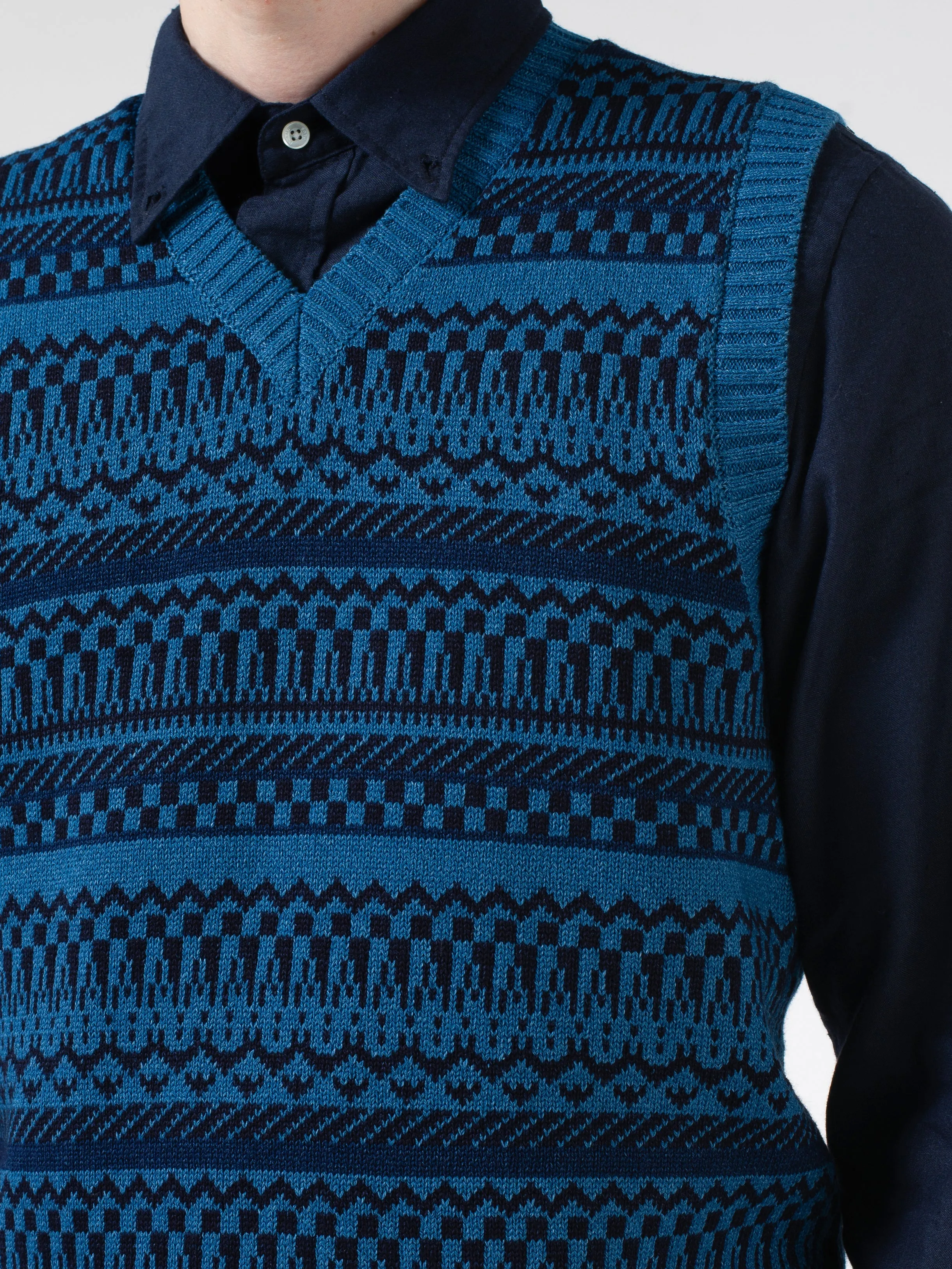 Jacquard Knit Vest sold by gravitypope product image thumbnail 4