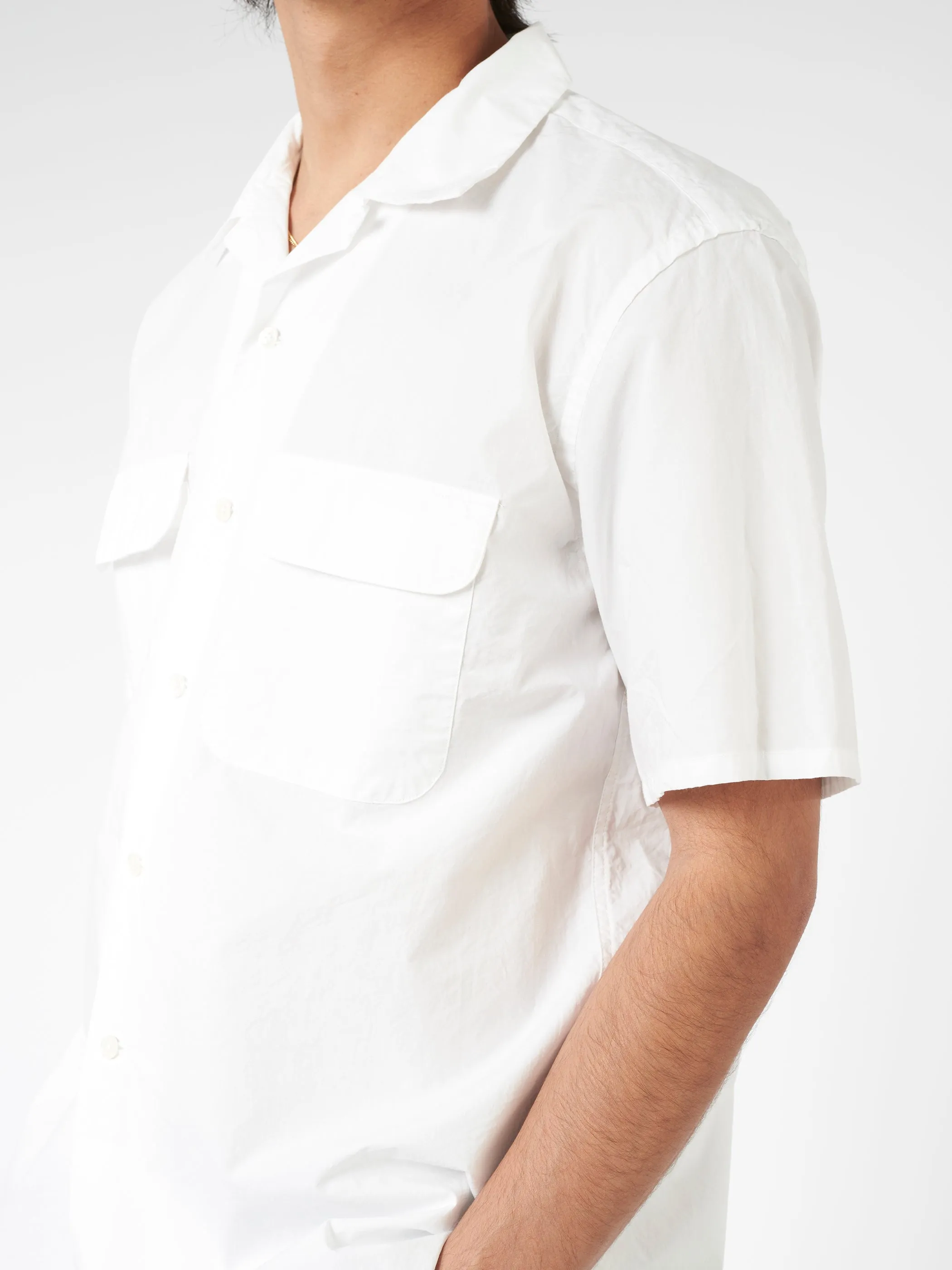 Pima Cotton Short Sleeve Open Collar Shirt sold by gravitypope product image thumbnail 4