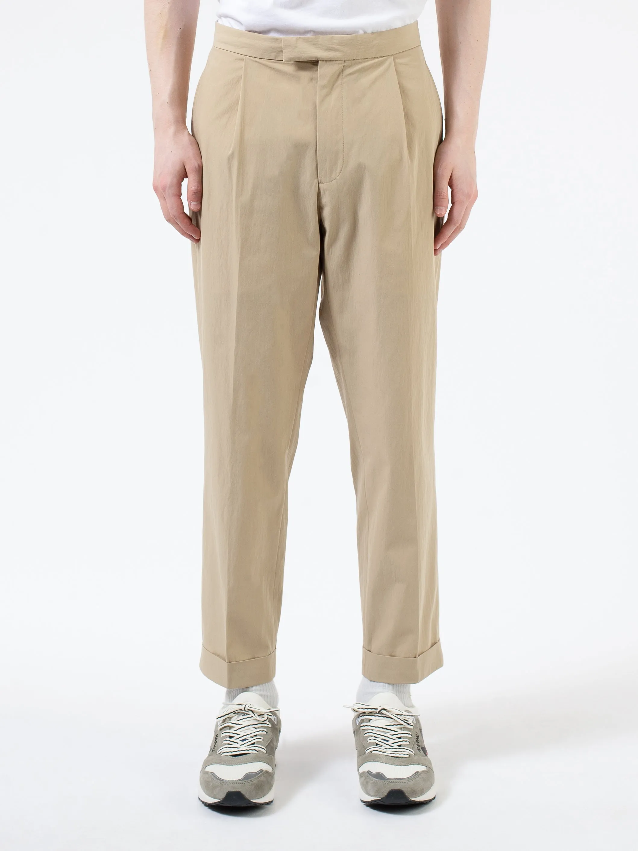 1 Pleat Comfort Cloth Travel Trousers sold by gravitypope