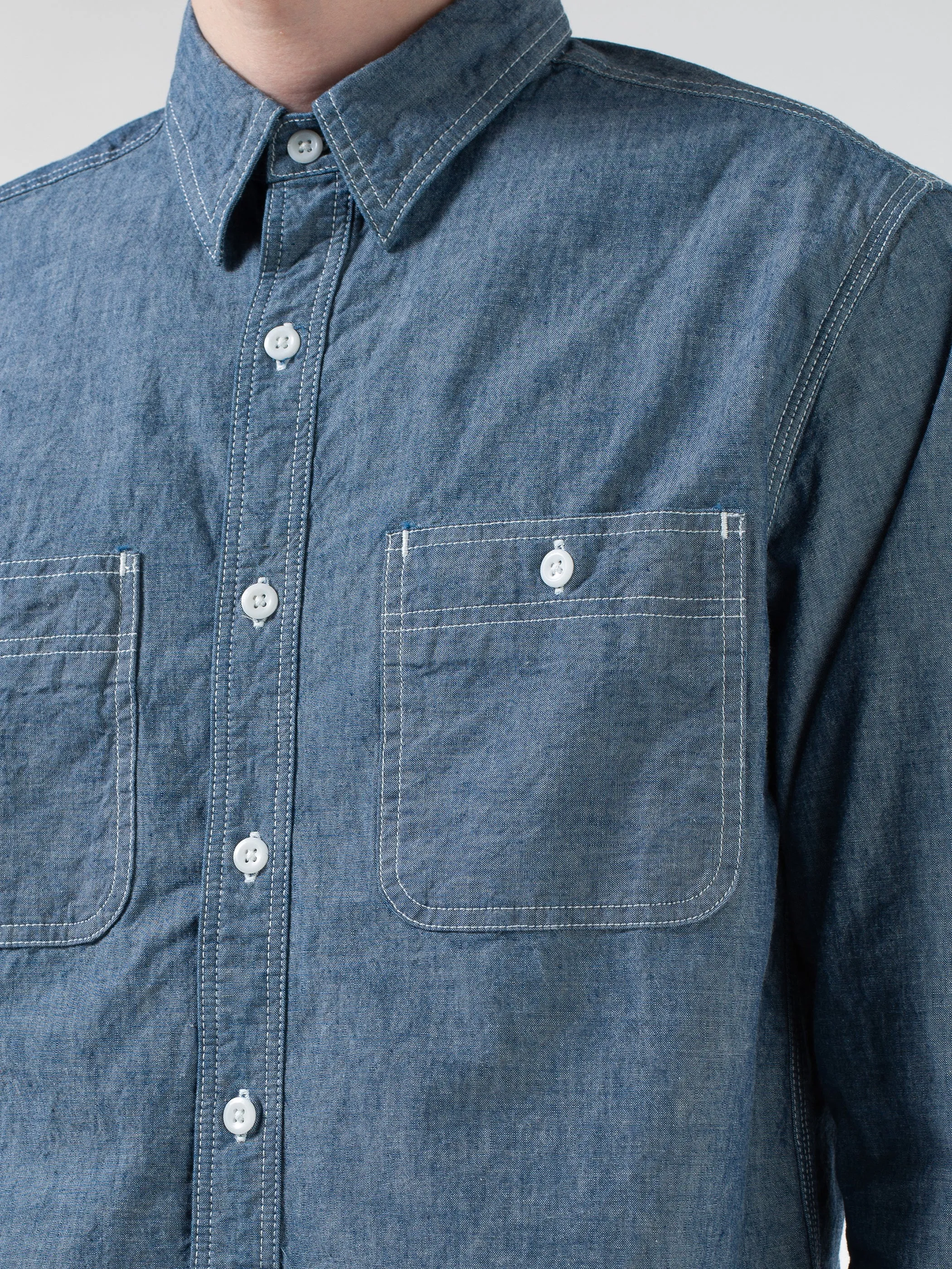 Chambray Work Shirt sold by gravitypope product image thumbnail 2