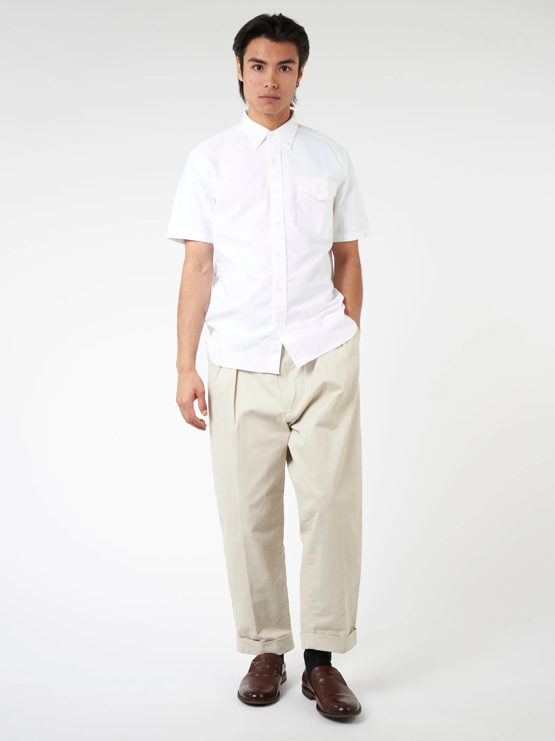 Oxford Short Sleeve Button-Down Shirt sold by gravitypope product image thumbnail 2