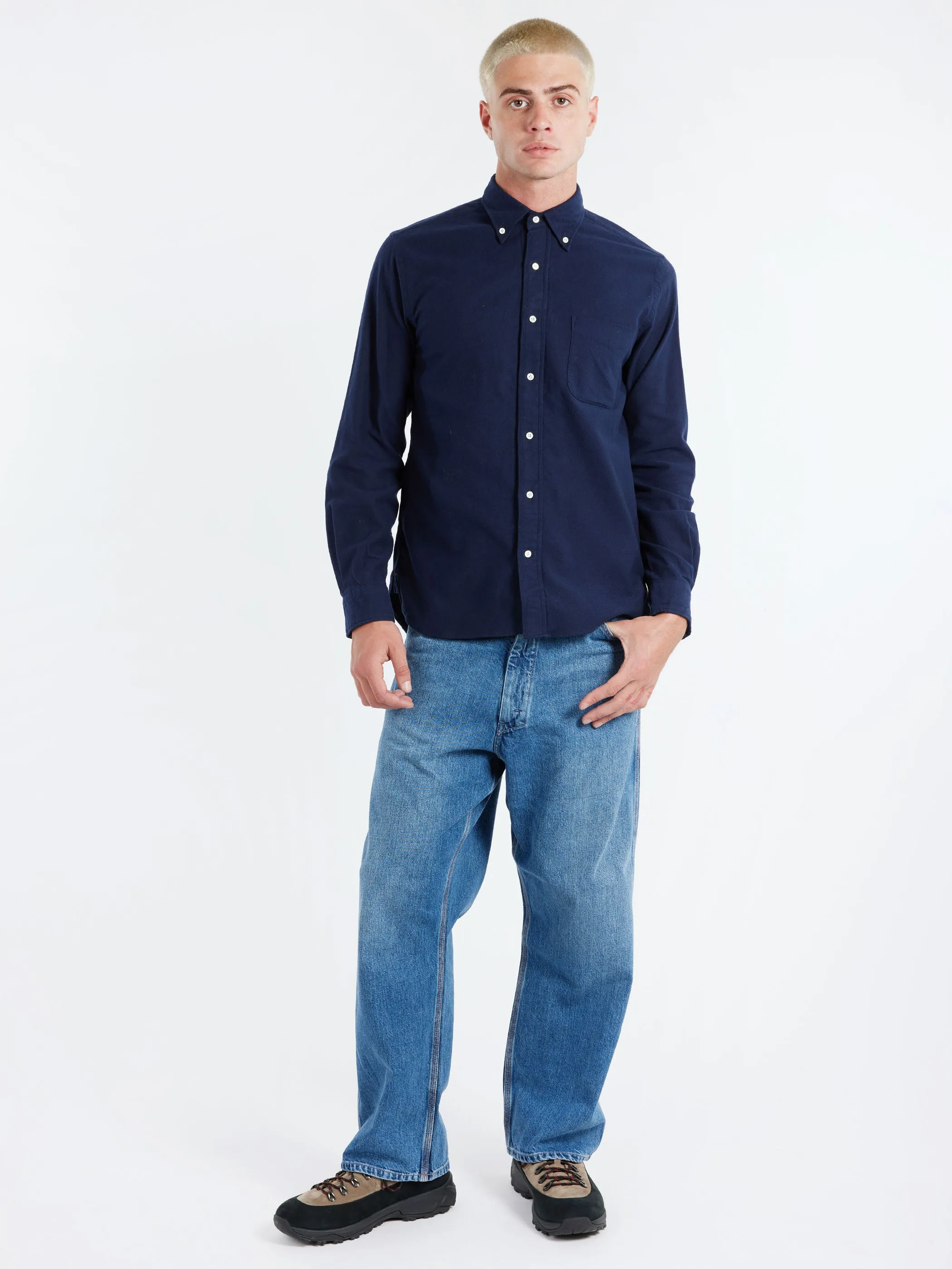 Flannel Solid Button Down Shirt sold by gravitypope product image thumbnail 2