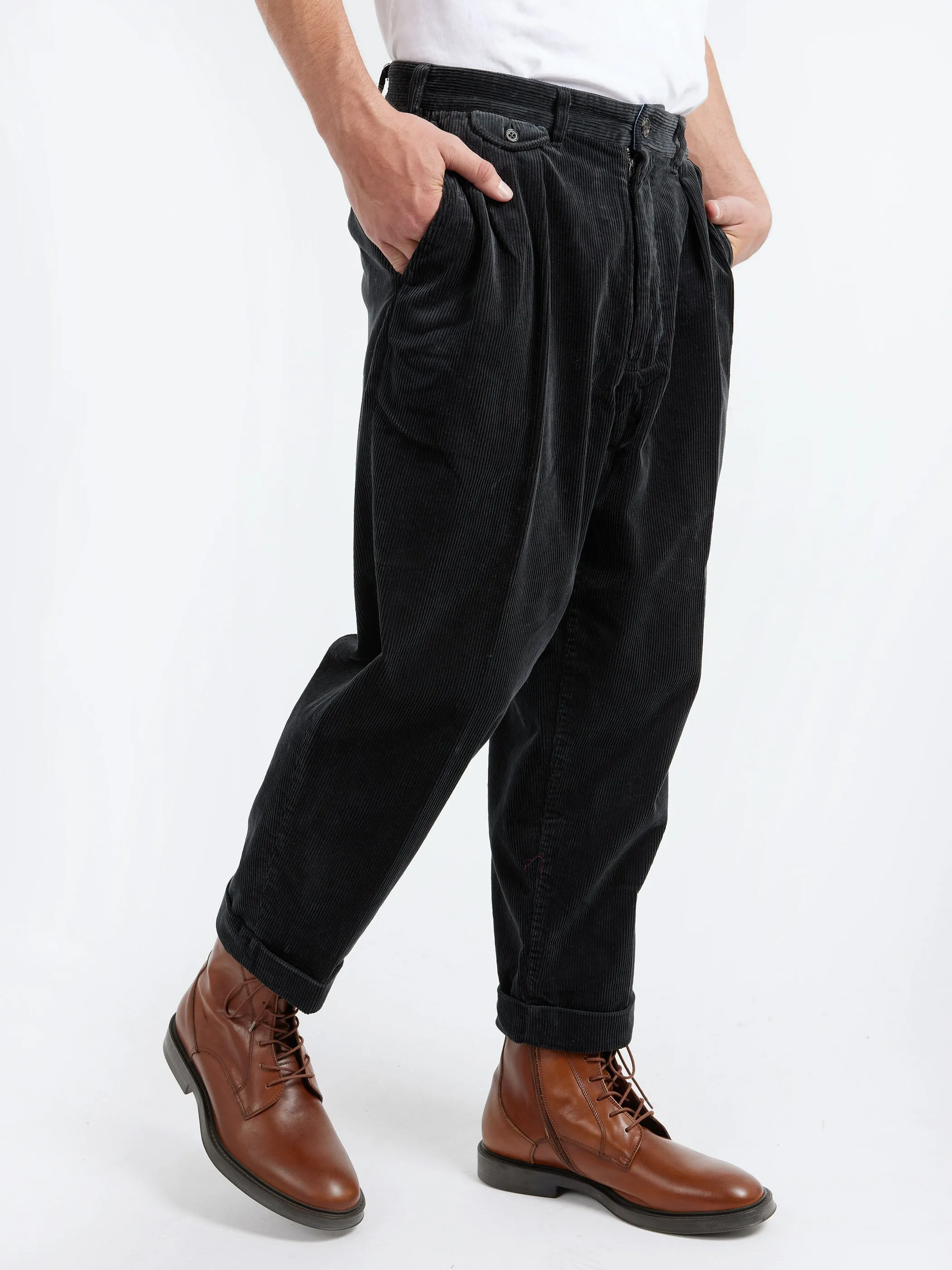 2 Pleat Corduroy Pants sold by gravitypope product image thumbnail 5