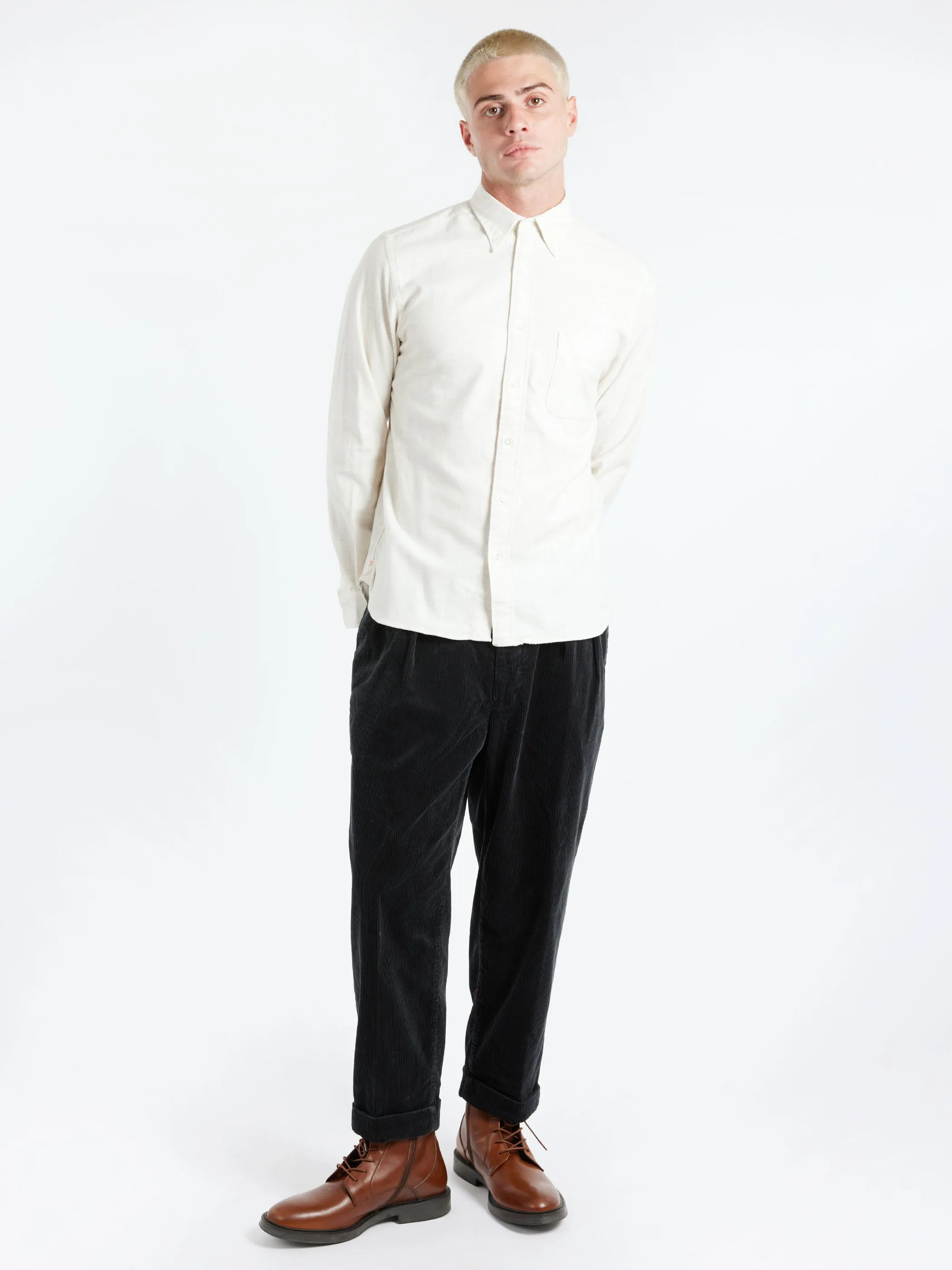 Flannel Solid Button Down Shirt sold by gravitypope product image thumbnail 2