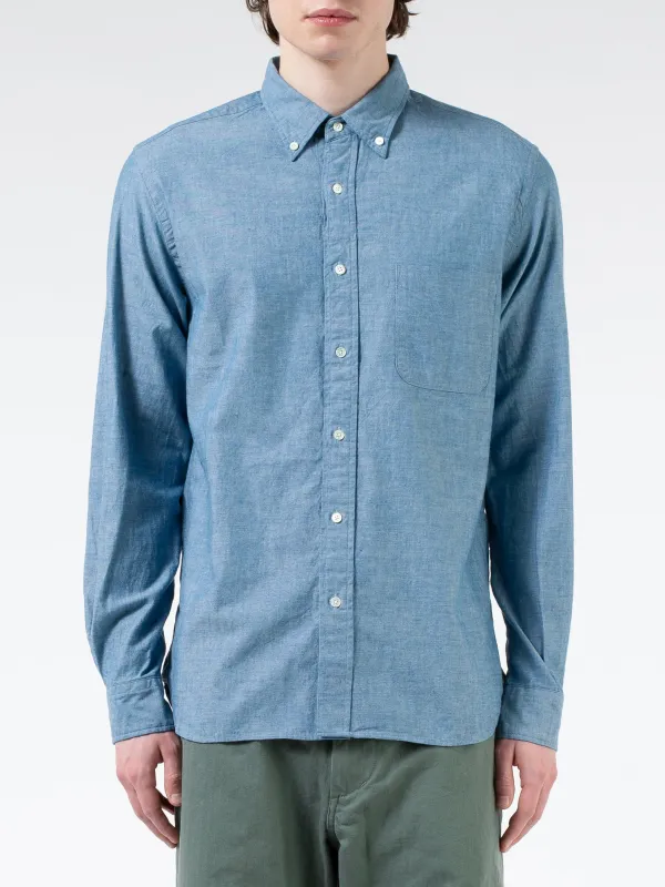 Chambray Button-Down Shirt sold by gravitypope