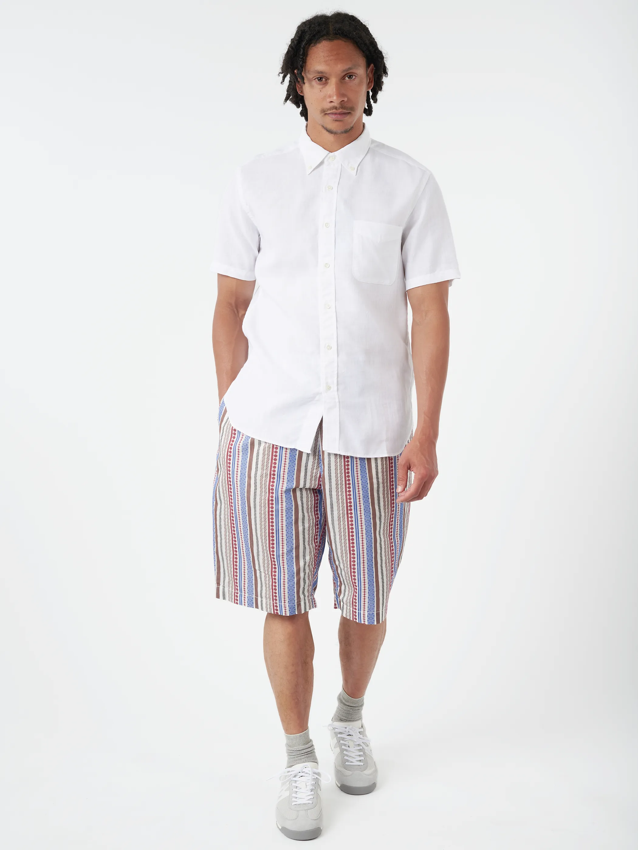 Linen Coolmax Button-Down Short Sleeve Shirt sold by gravitypope product image thumbnail 2