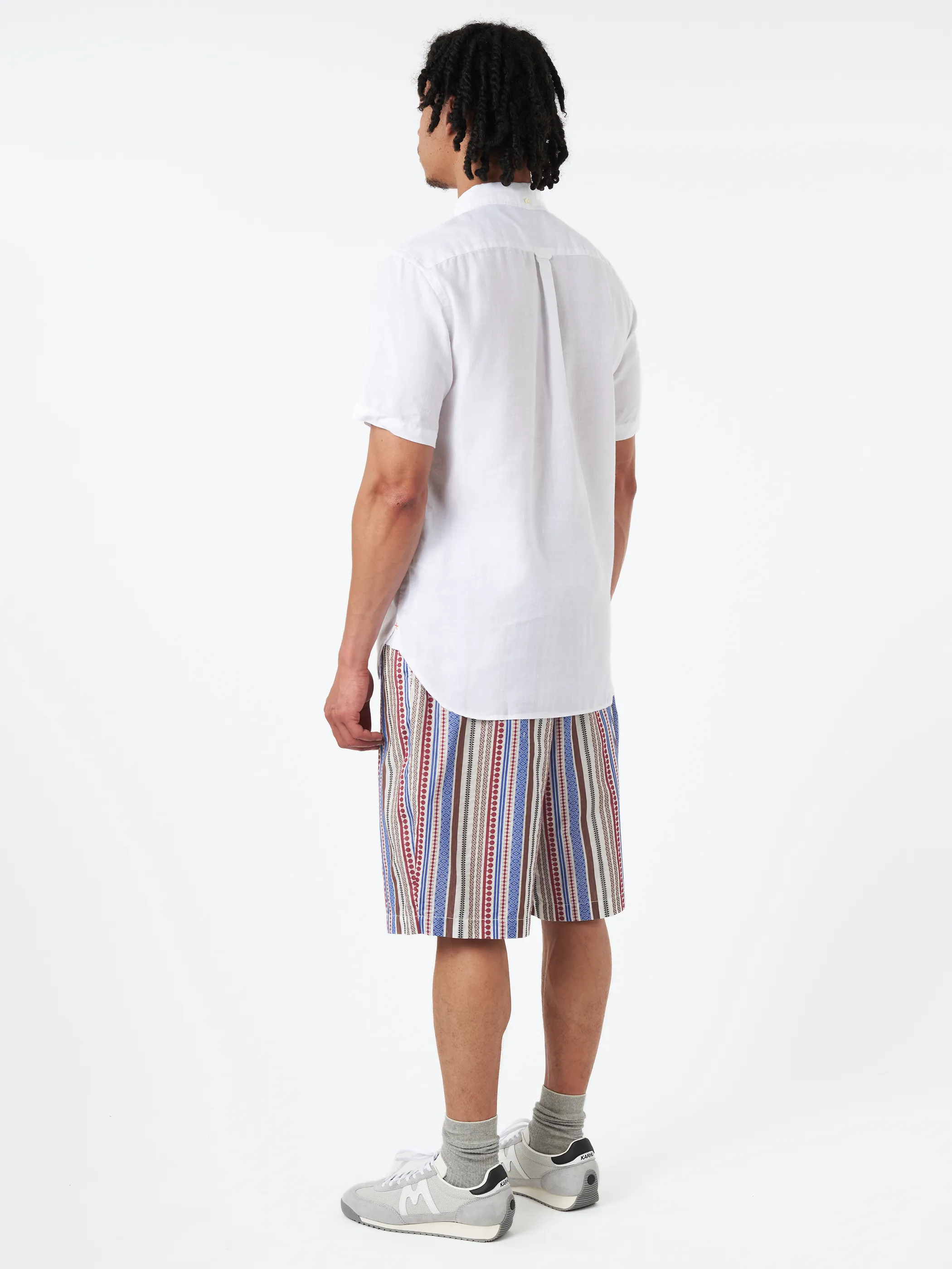 Linen Coolmax Button-Down Short Sleeve Shirt sold by gravitypope product image thumbnail 3