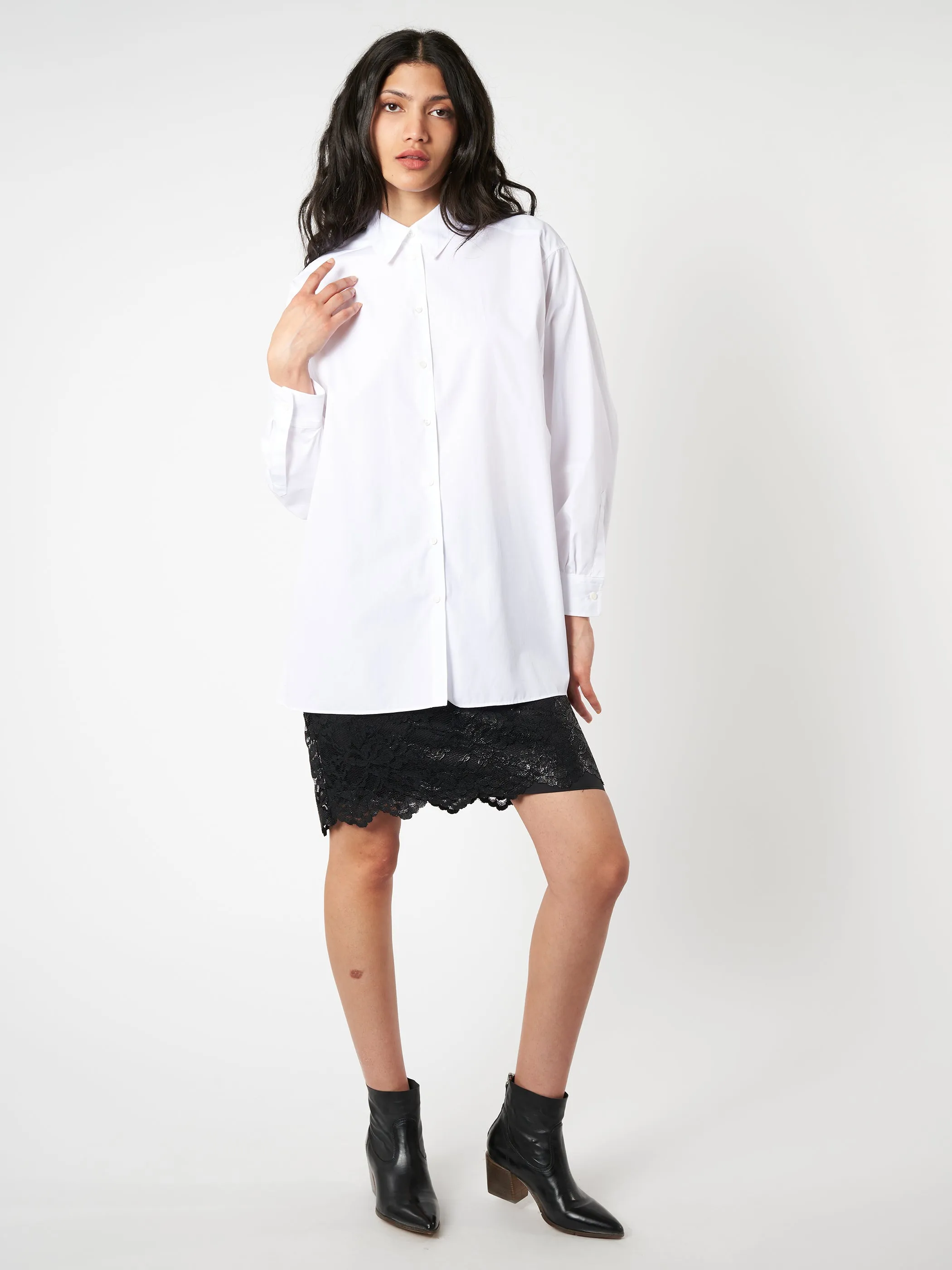 Cotton Poplin Loose Fit Shirt sold by gravitypope product image thumbnail 3