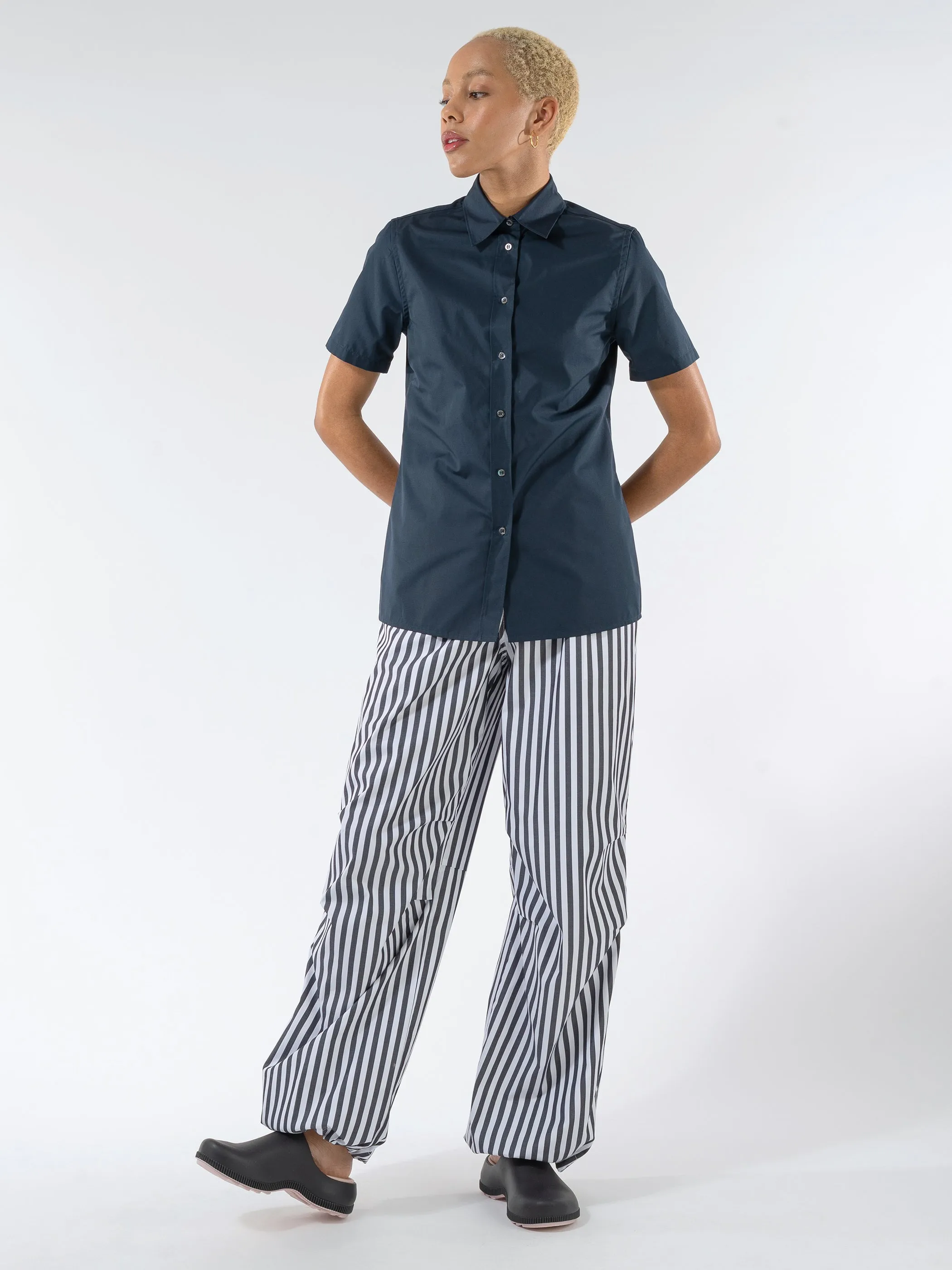 Cotton Poplin Short-Sleeved Shirt sold by gravitypope product image thumbnail 2