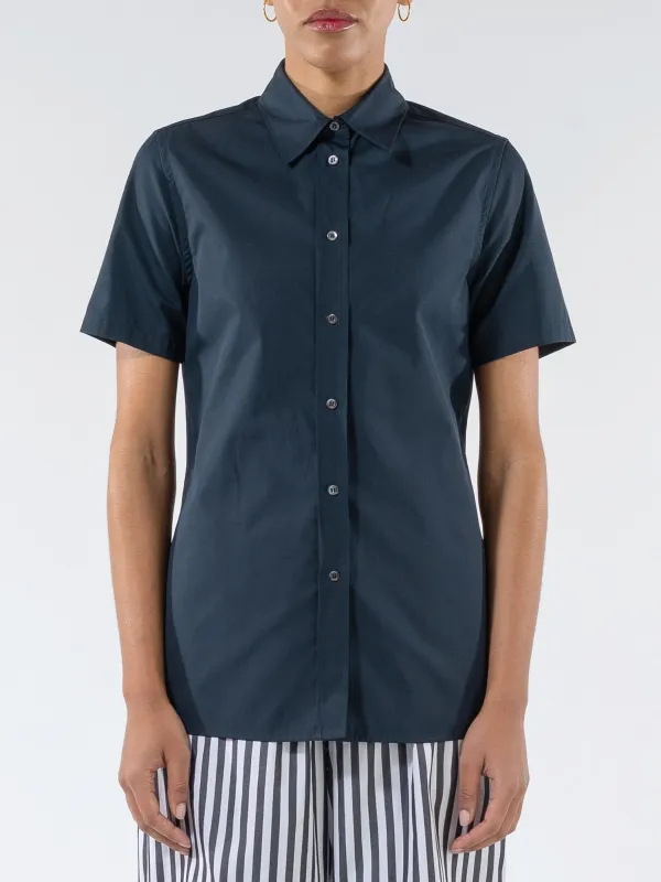 Cotton Poplin Short-Sleeved Shirt sold by gravitypope