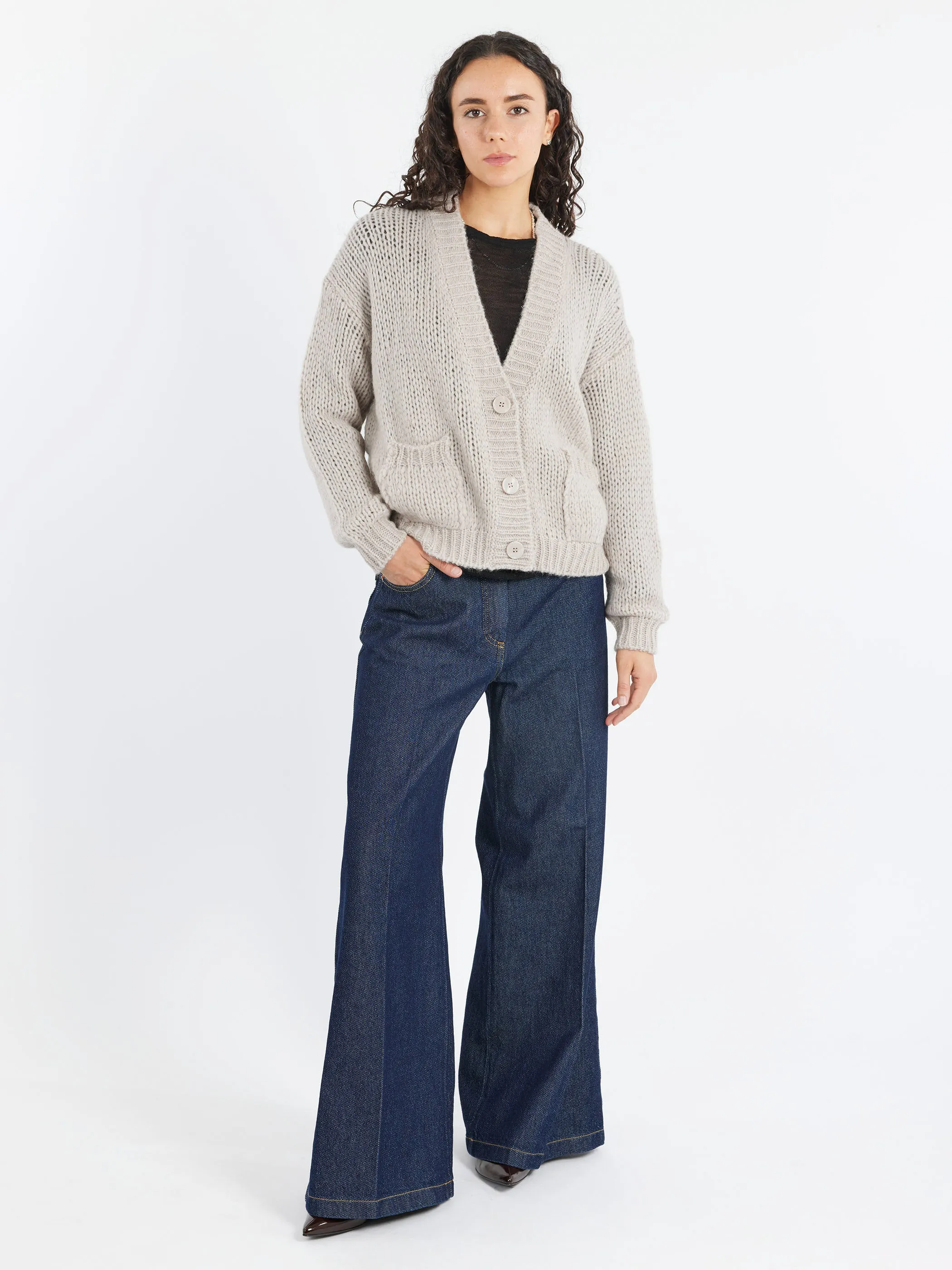Wide Leg Flared Jeans sold by gravitypope product image thumbnail 2