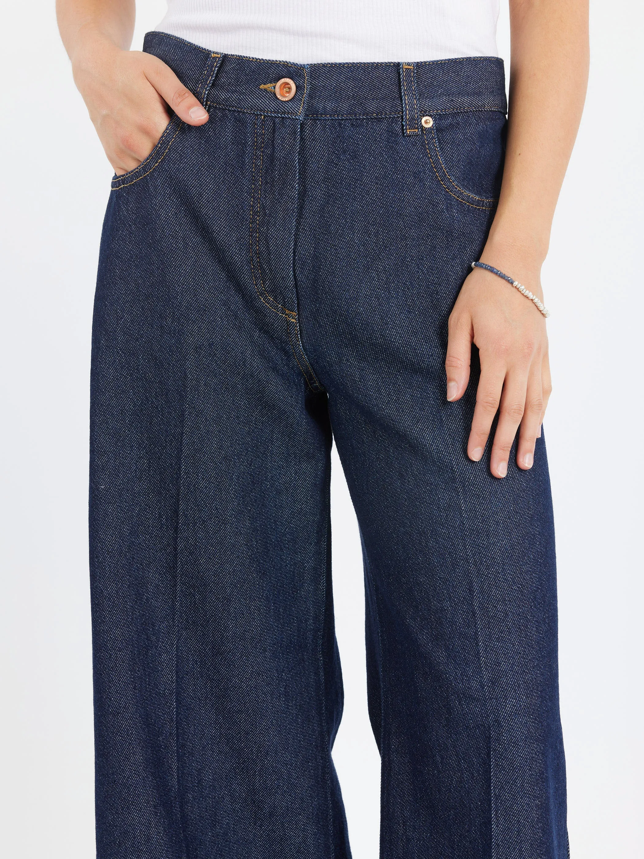 Wide Leg Flared Jeans sold by gravitypope product image thumbnail 5