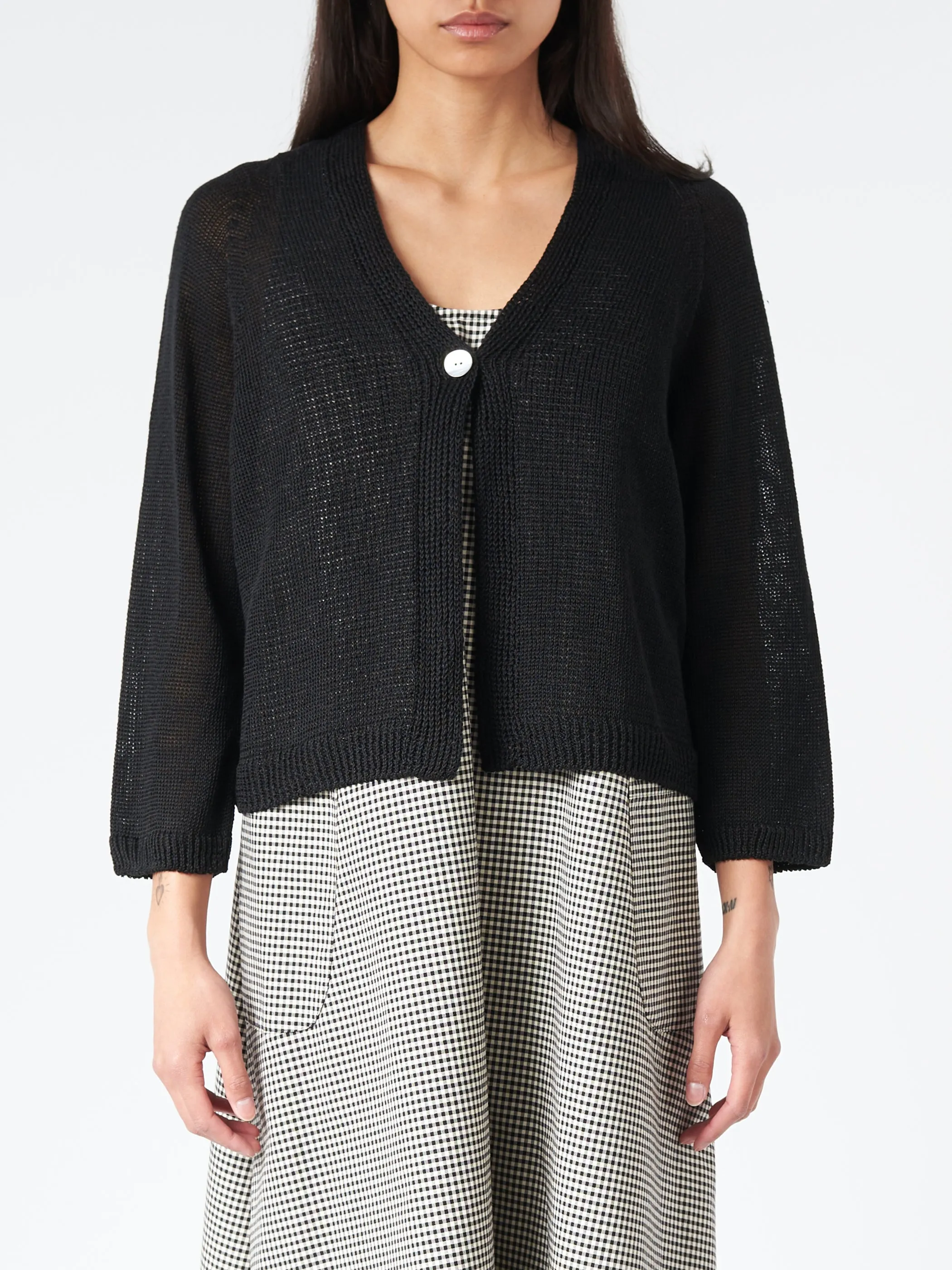 Linen Knit Cardigan sold by gravitypope