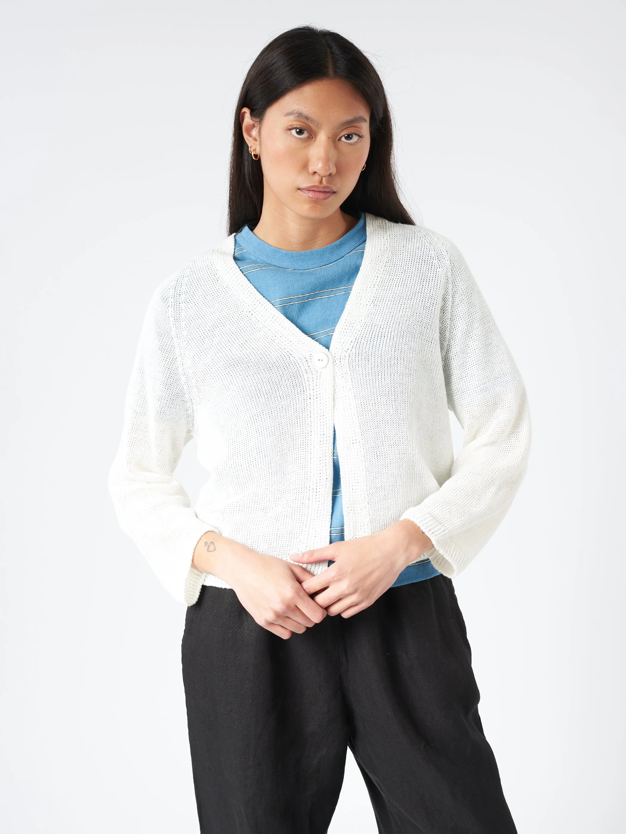 Linen Knit Cardigan sold by gravitypope product image thumbnail 4