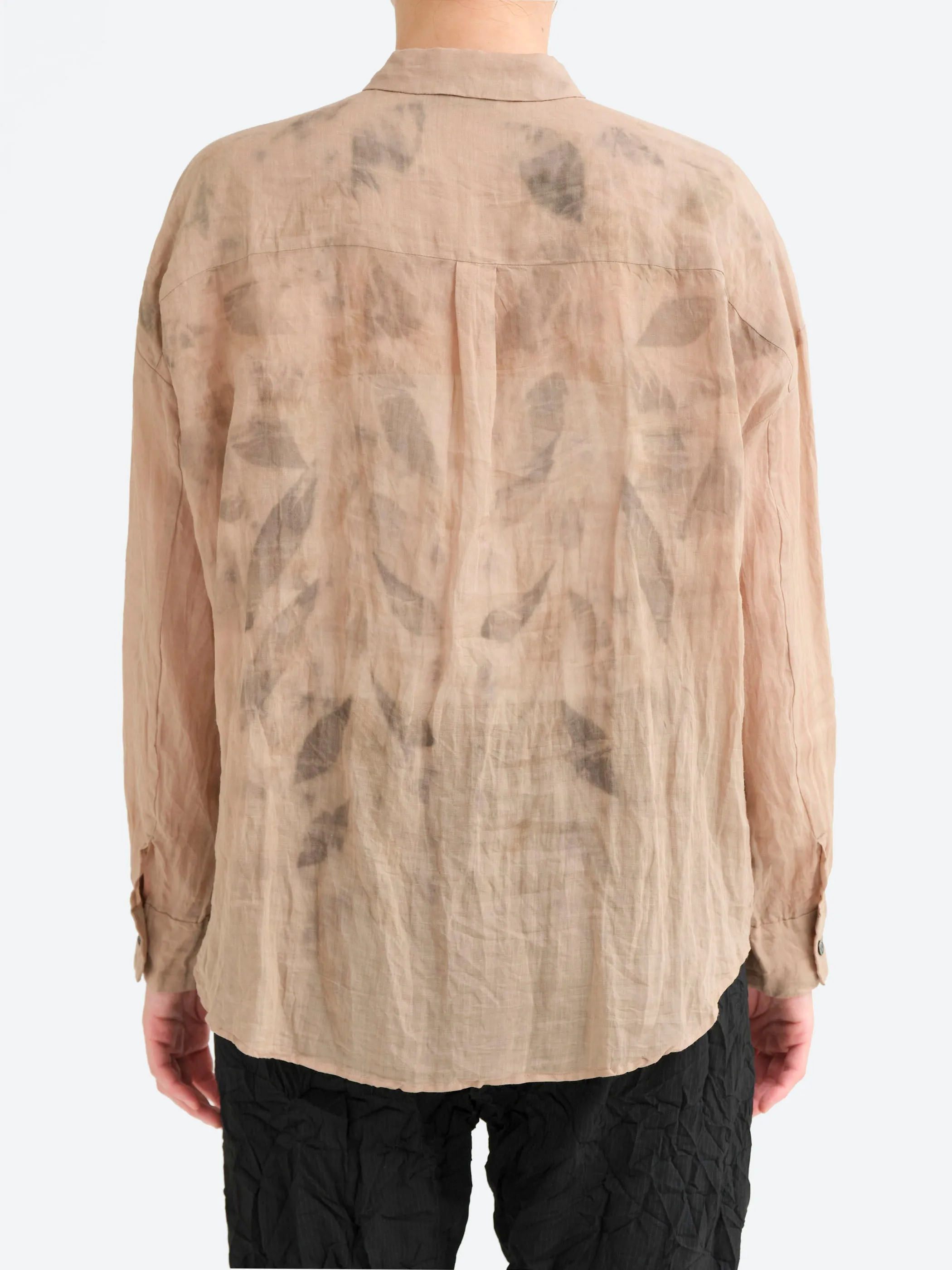 Washed Ramie Bundle Dye Blouse sold by gravitypope product image thumbnail 3