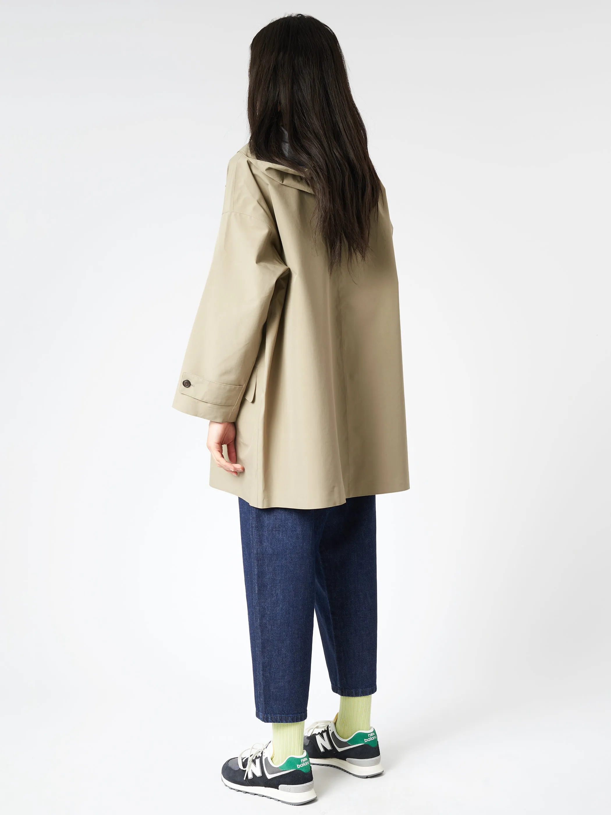 Women's 3-Layer Cloth Hooded Balmacaan Coat sold by gravitypope product image thumbnail 3