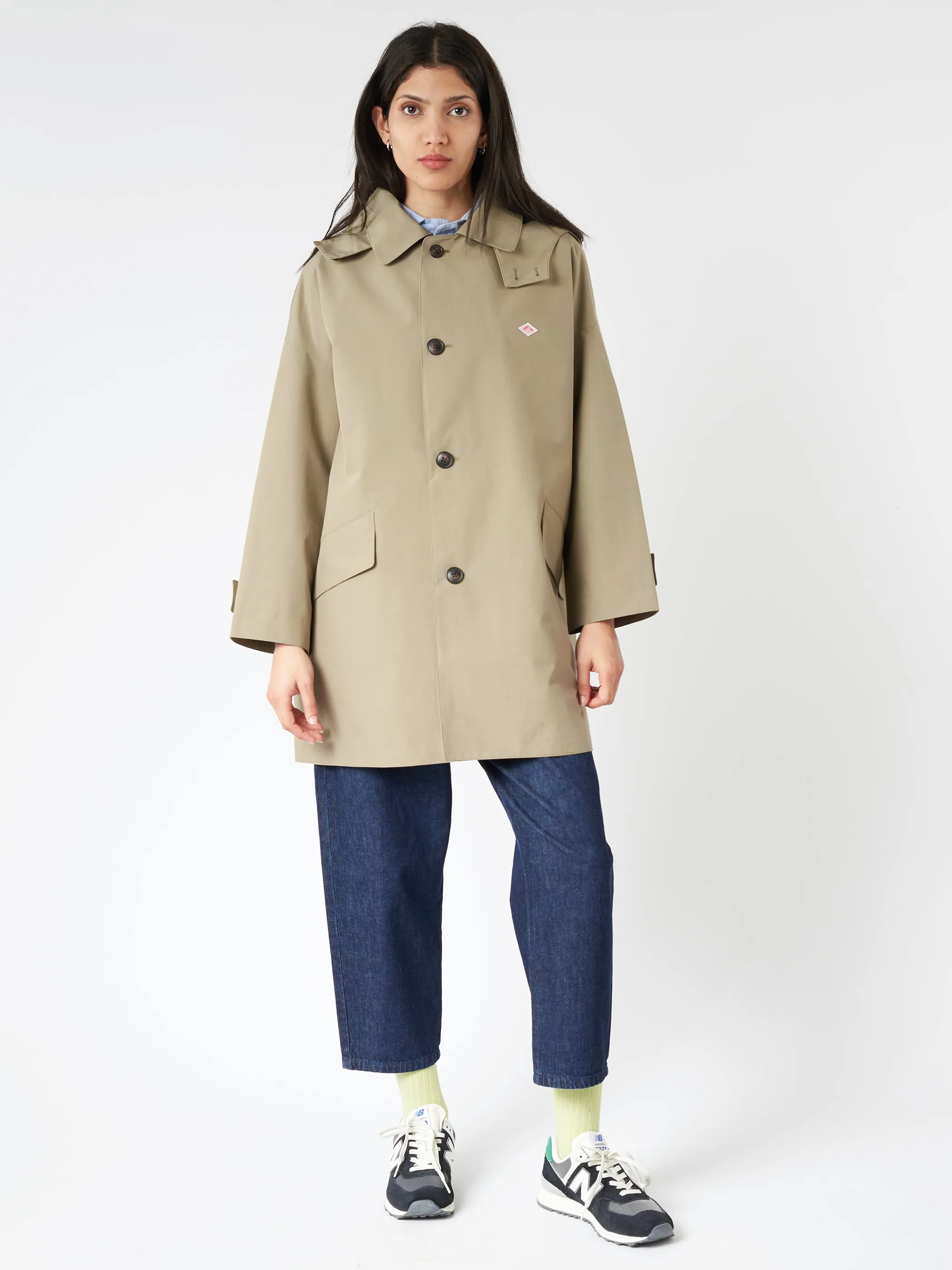 Women's 3-Layer Cloth Hooded Balmacaan Coat sold by gravitypope product image thumbnail 4