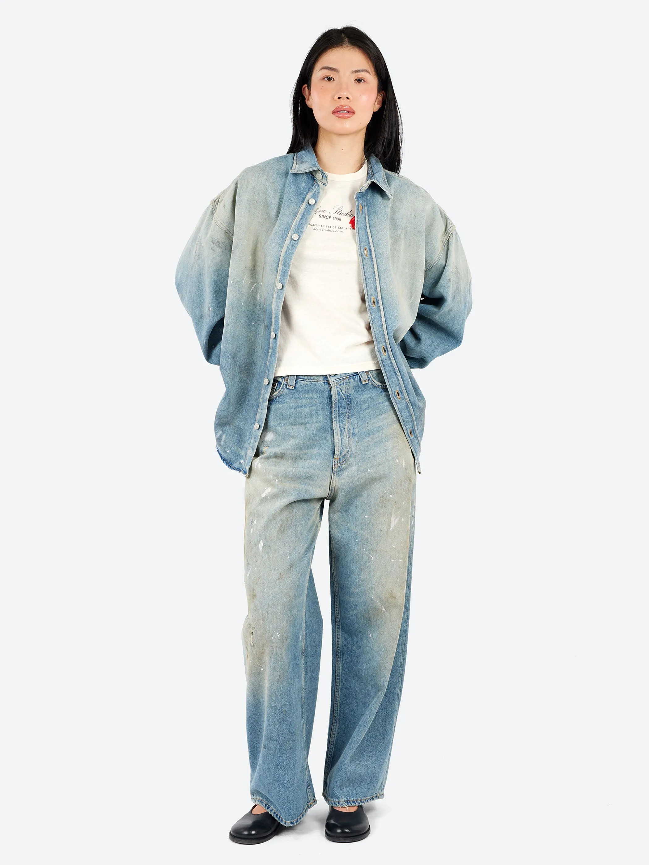Denim Button-Up Shirt sold by gravitypope product image thumbnail 2