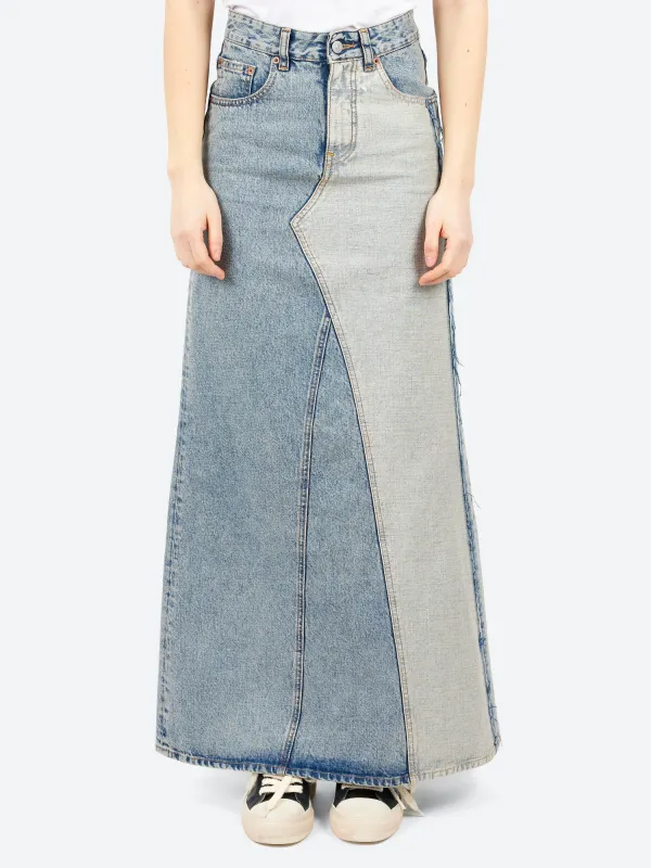 Long Denim Skirt sold by gravitypope