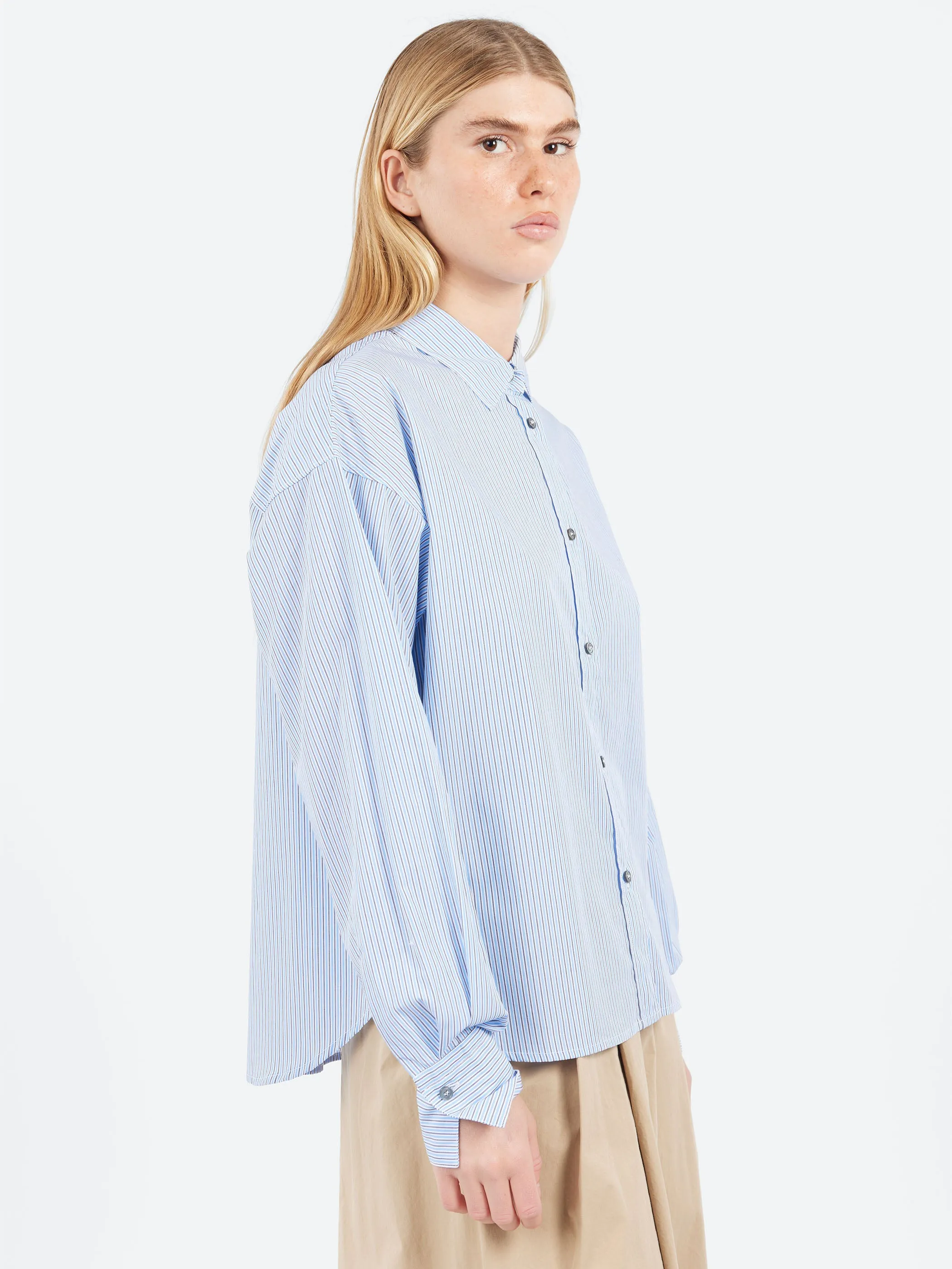 Striped Poplin Shirt sold by gravitypope product image thumbnail 4