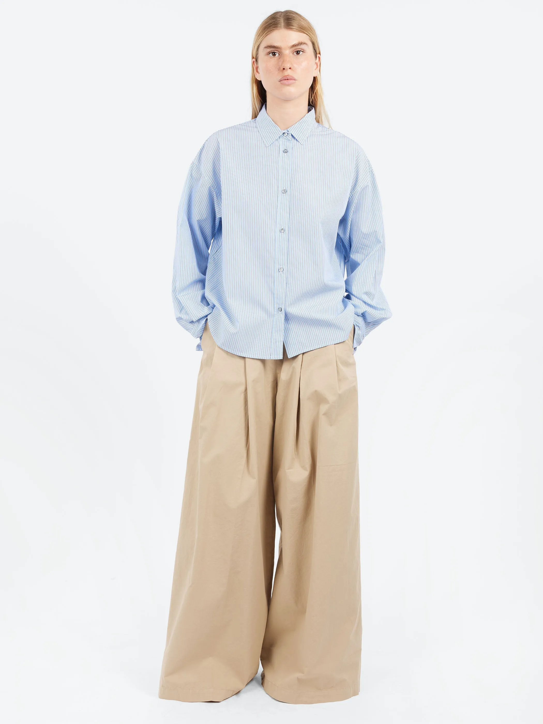 Striped Poplin Shirt sold by gravitypope product image thumbnail 2
