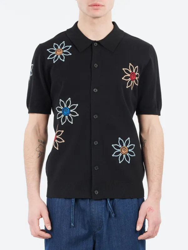 Tellaro Embroidered Knitted Cotton Polo sold by gravitypope
